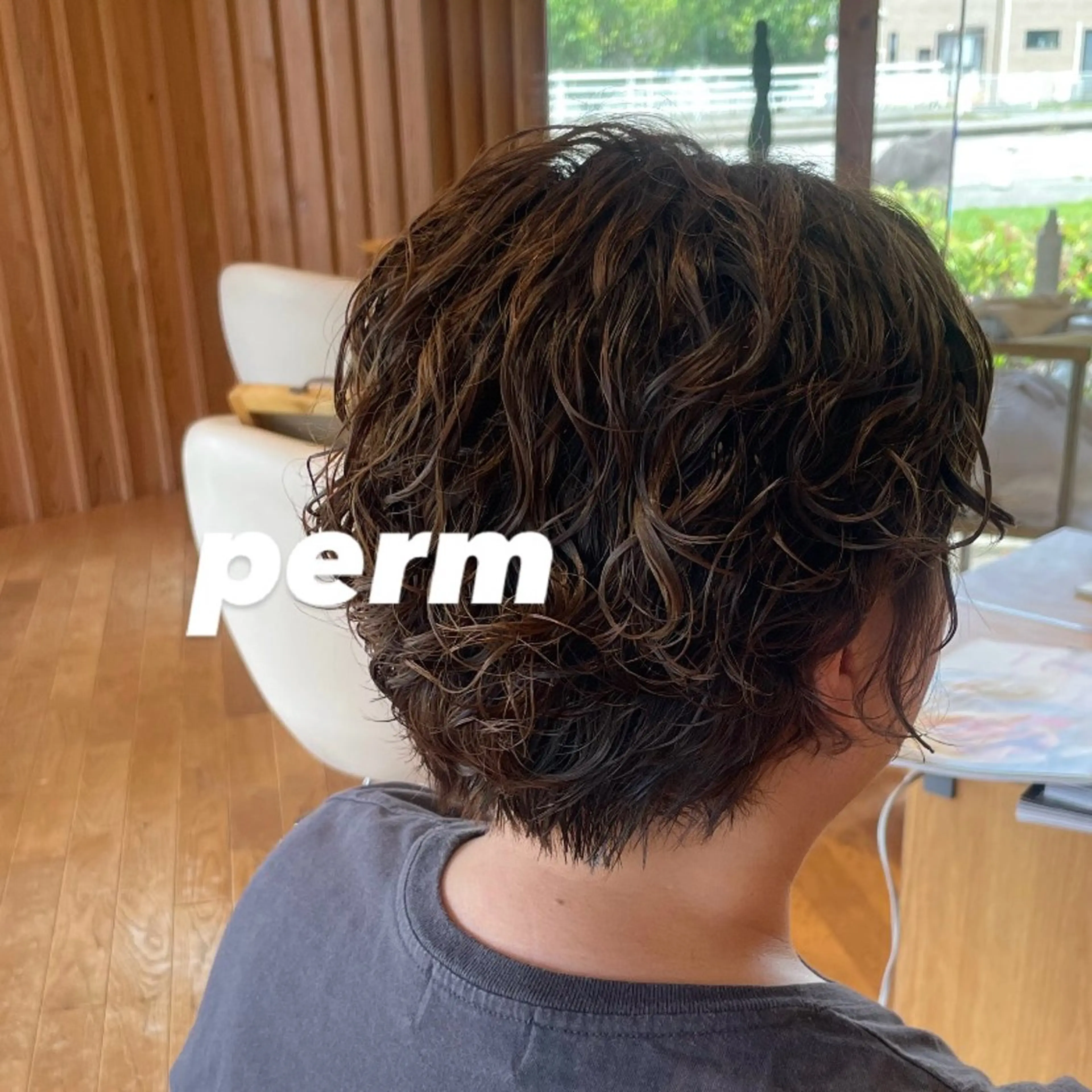 ショート パーマ ちほ /ボブスタイルのヘアスタイル