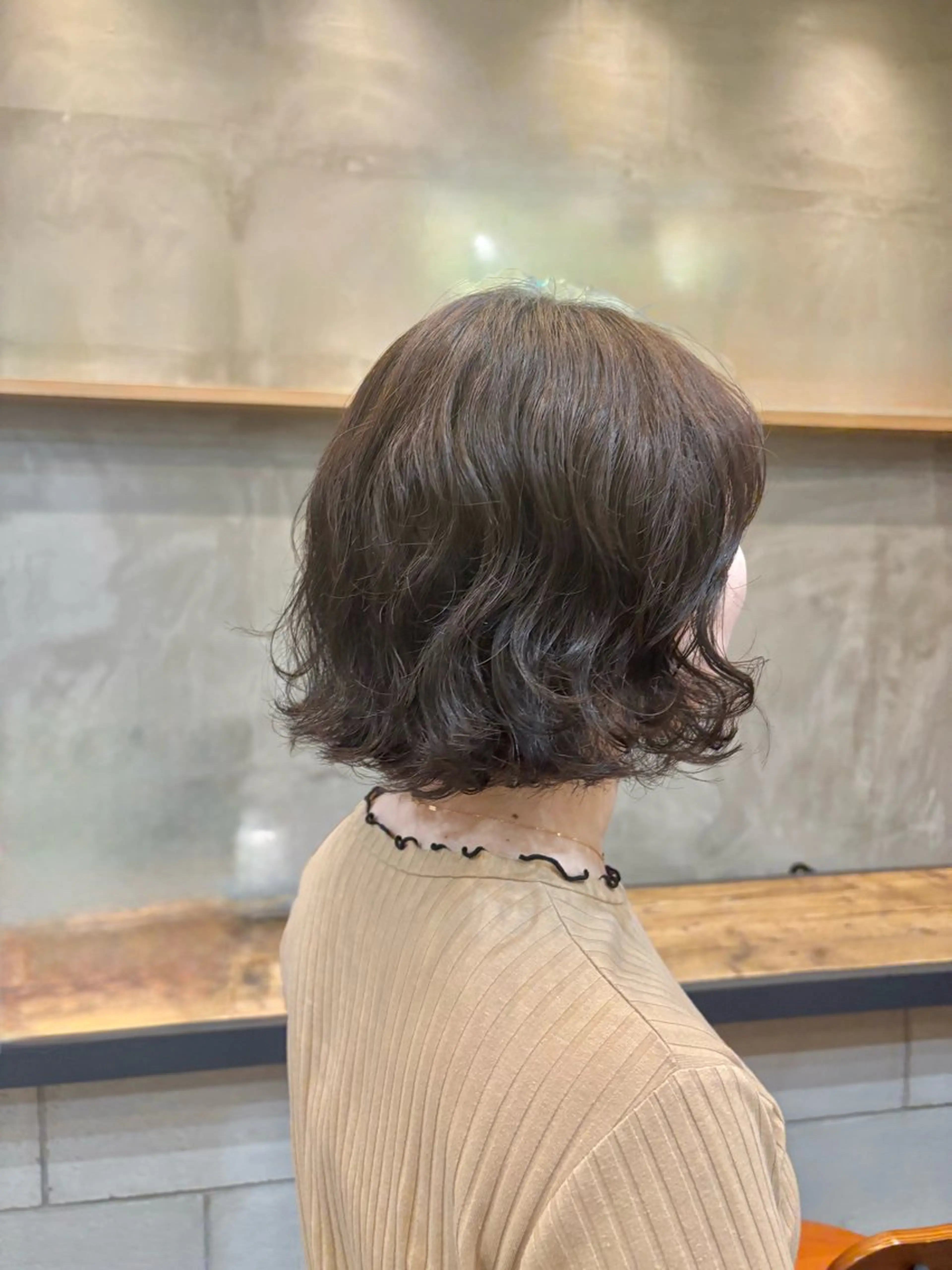 ショート パーマ ボブ くせ毛 カット パーマ 🍭AKANE 12月受付終了のヘアスタイル