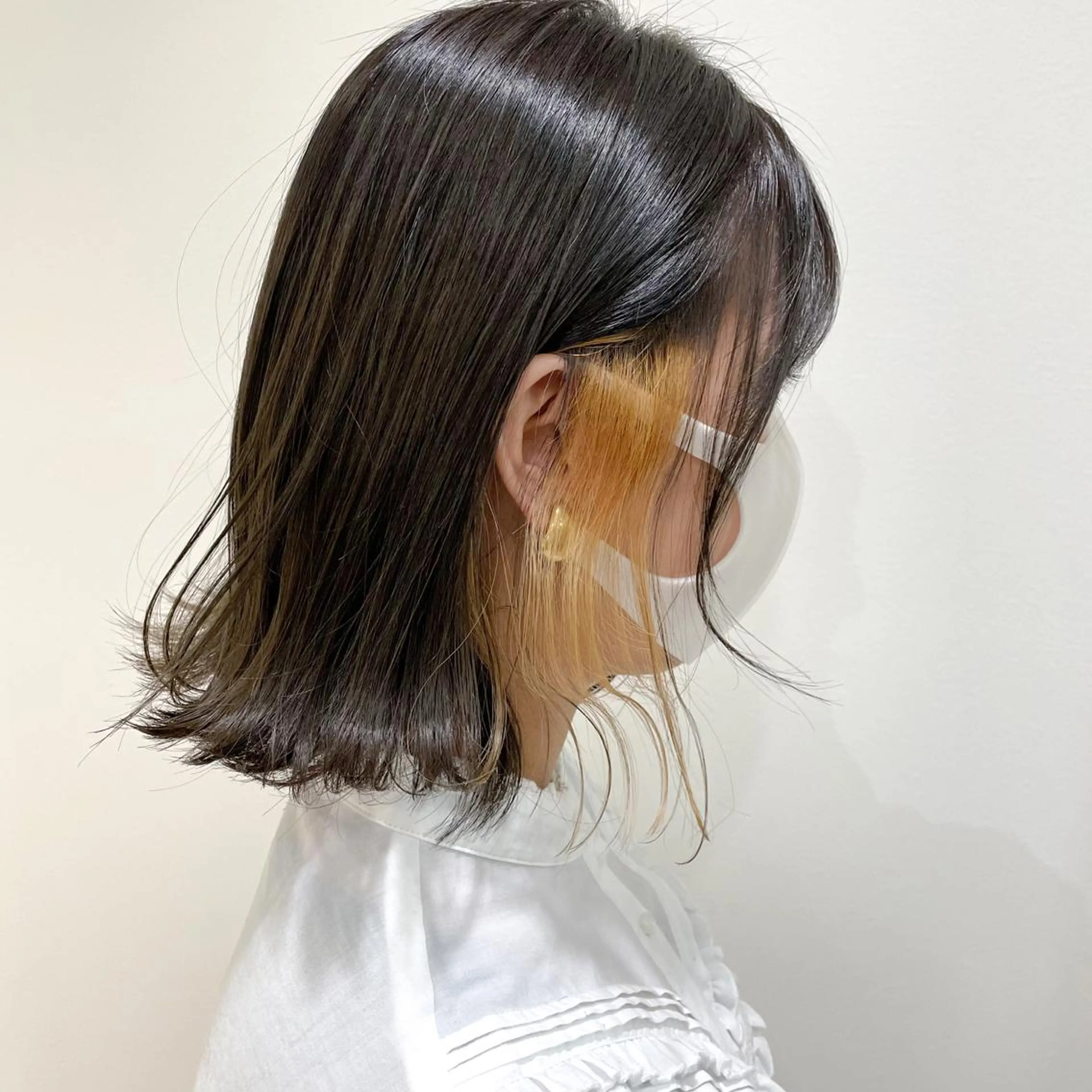 セミロング カラー ヘアカラー トリートメント 縮毛矯正/髪質改善 /韓国風　山川春輝のヘアスタイル