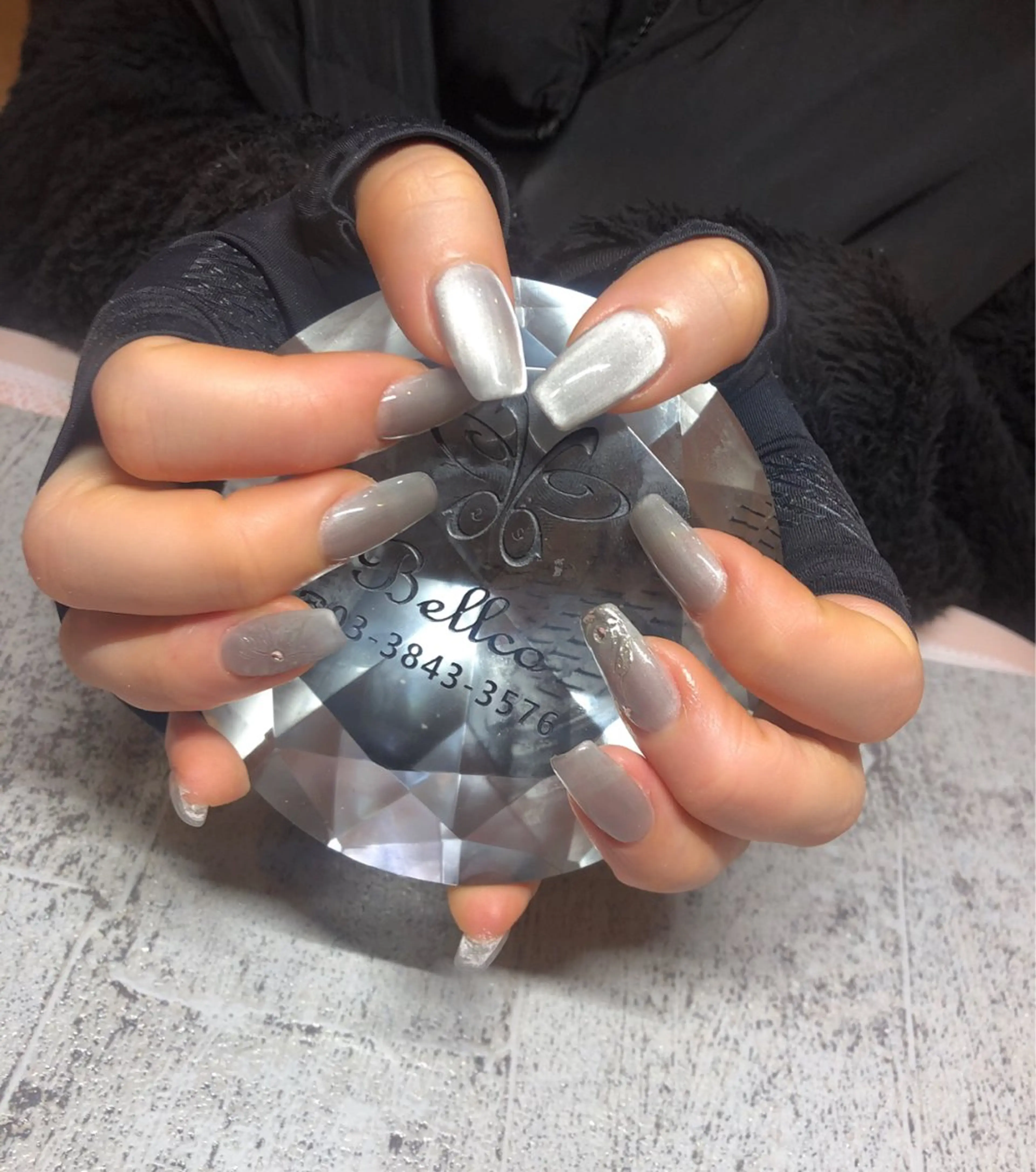 ネイル 長さ出し マグネットネイル ネイルチップ ベラッコ所属・ネイルサロン ベラッコのネイルデザイン