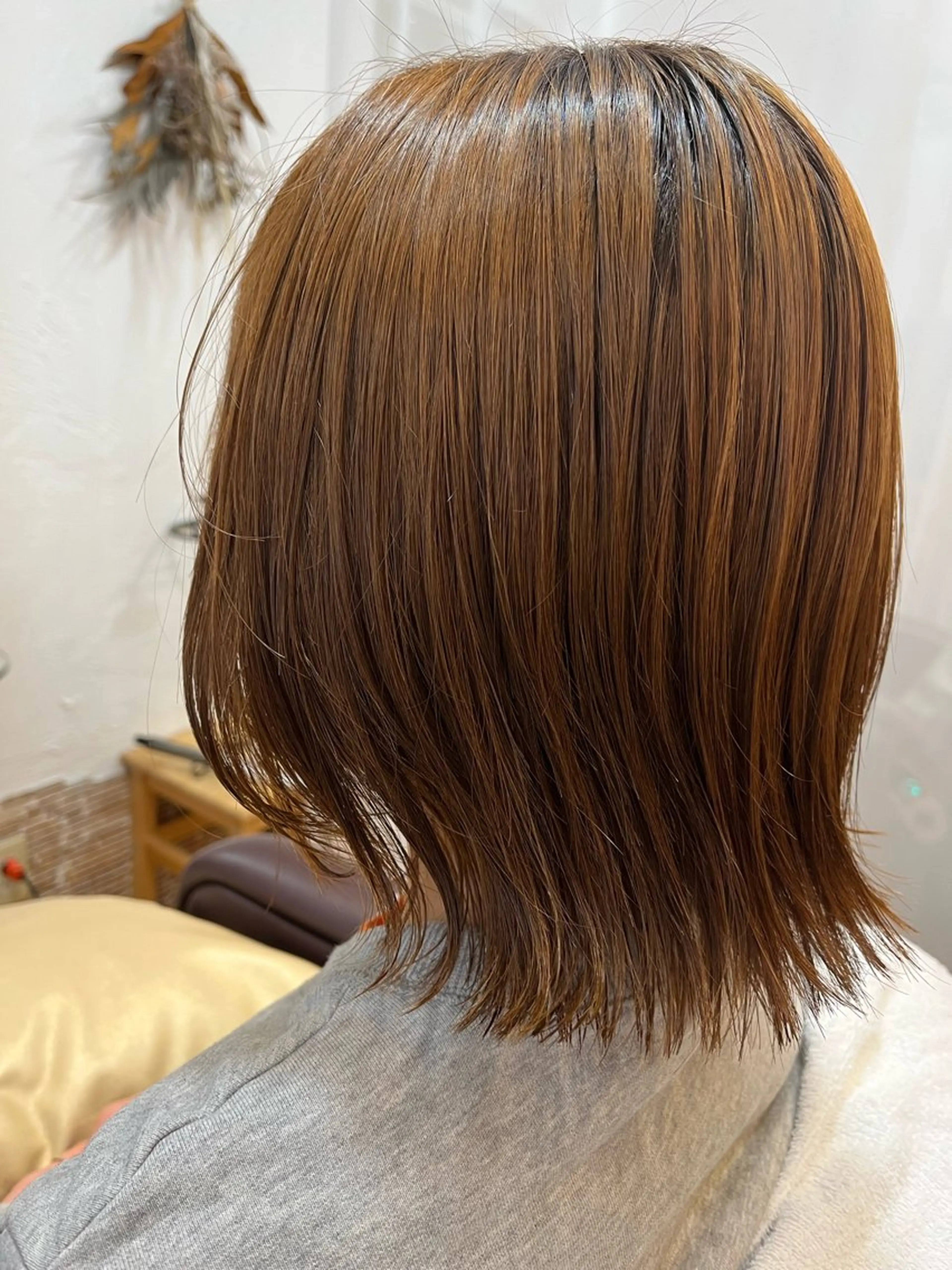 ミディアム ボブ 顔周りカット レイヤーカット 森光みやび / WILLOW京橋のヘアスタイル
