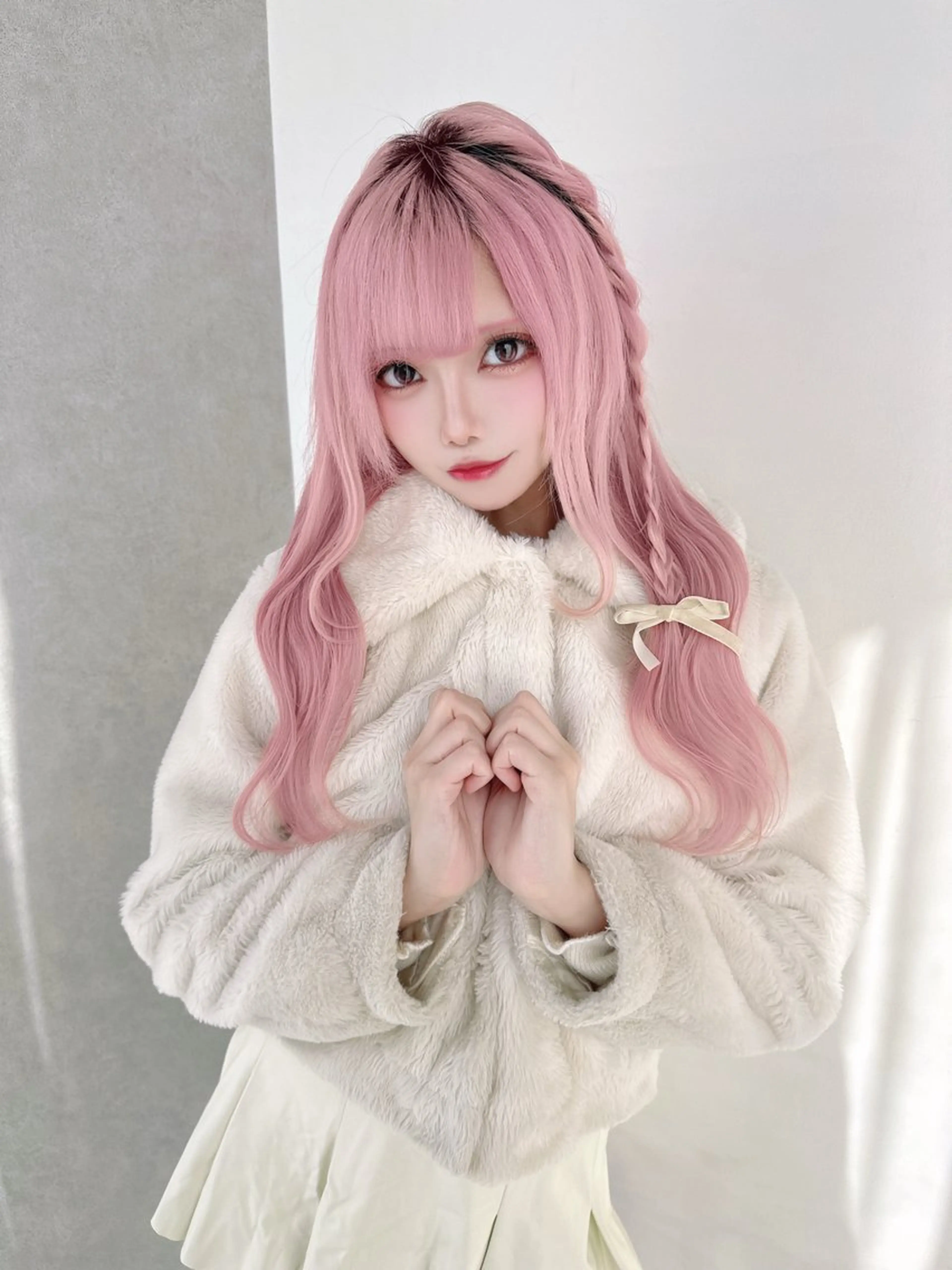 ロング カラー ヘアカラー 🩰ピンクベージュ 💞midori💞のヘアスタイル