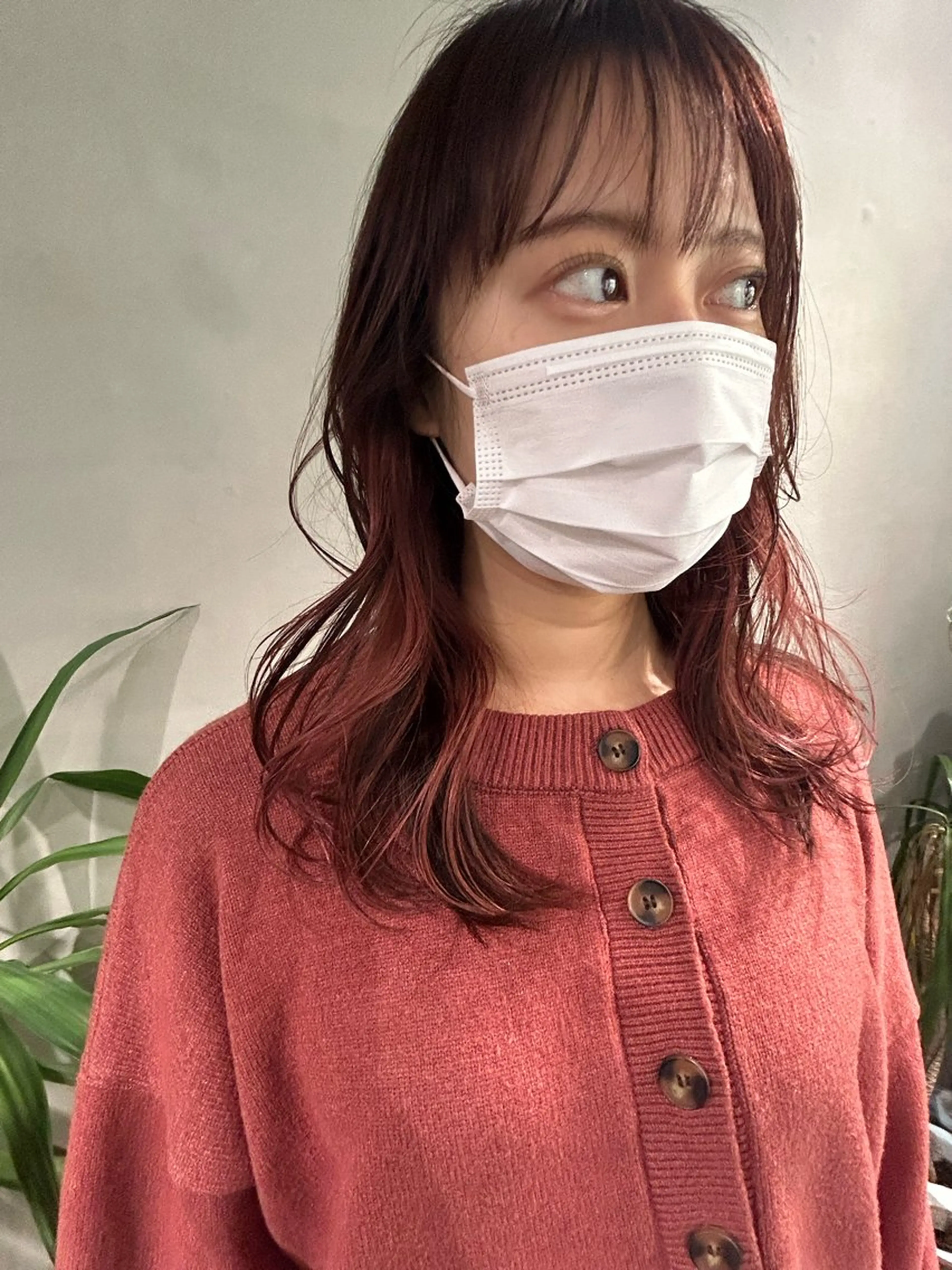 セミロング カラー ブラウンカラー ピンクカラー ピンクブラウン Riches by ENVY 西宮北口【リシェス バイ エンヴィー】所属・カラーリスト IKUHOのヘアスタイル