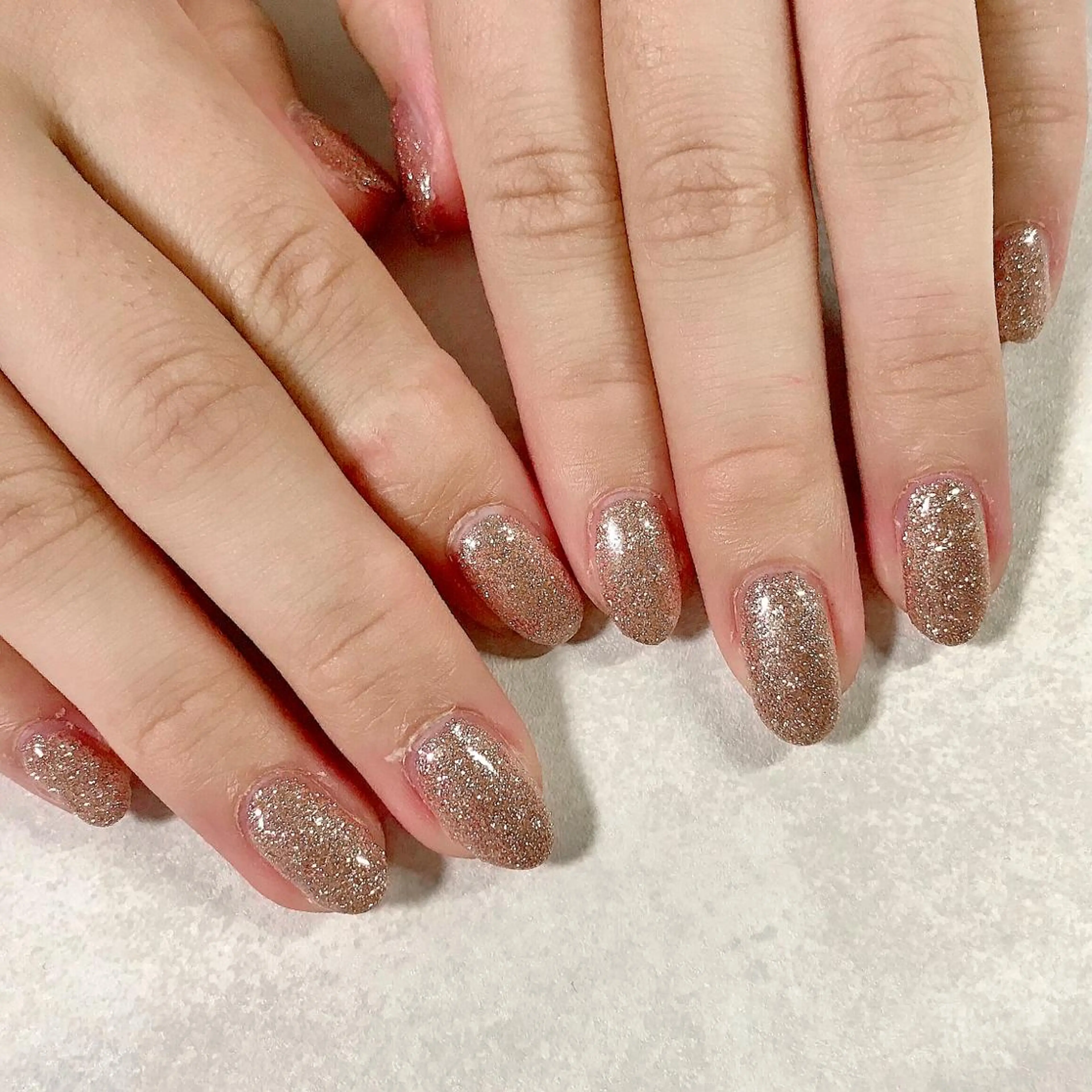 ネイル キラキラネイル ラメ(グリッター) ハンドネイル Mogu nail 二子玉川のネイルデザイン