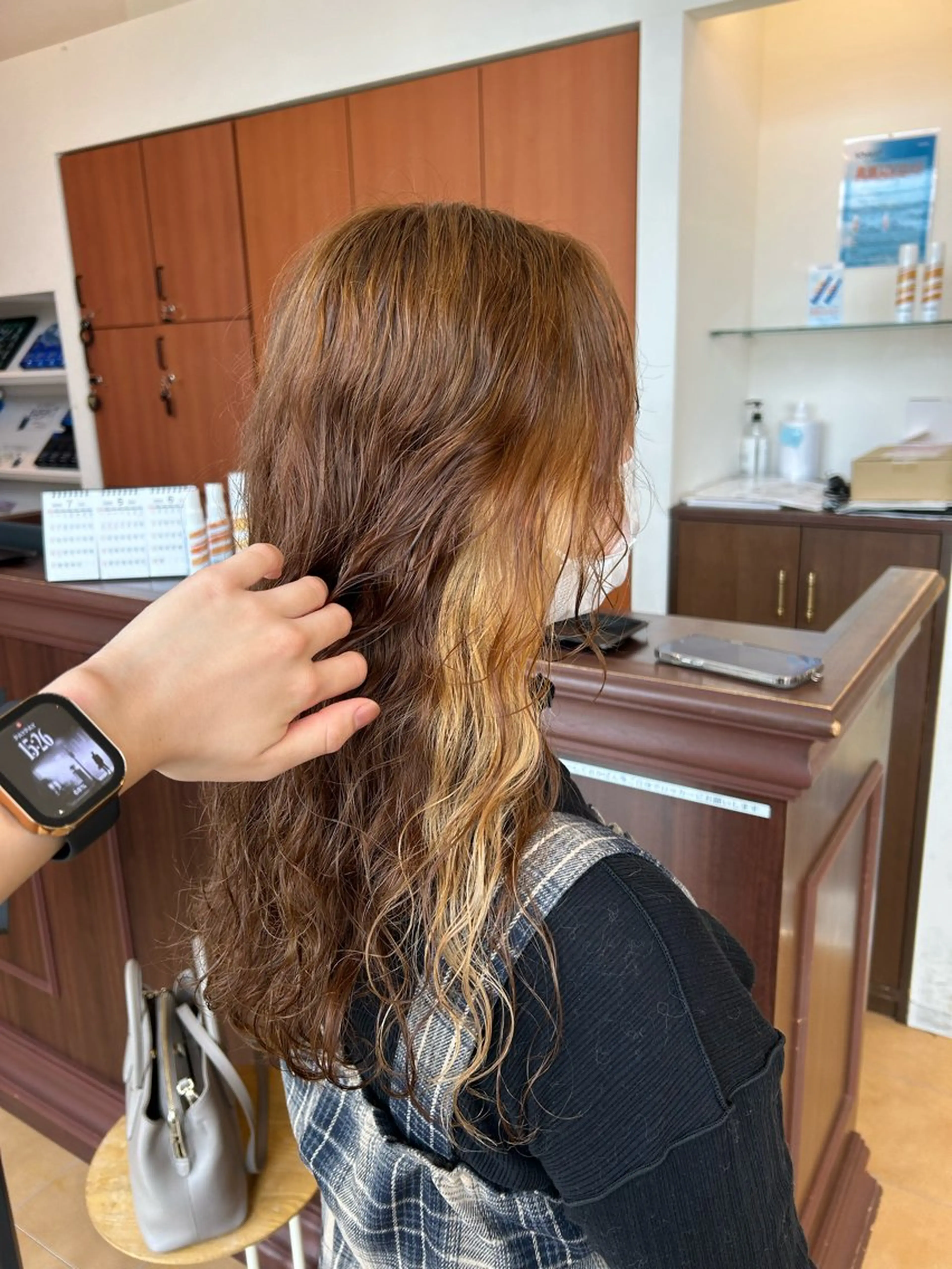 カラー ヘアカラー 今中 紗英のヘアスタイル