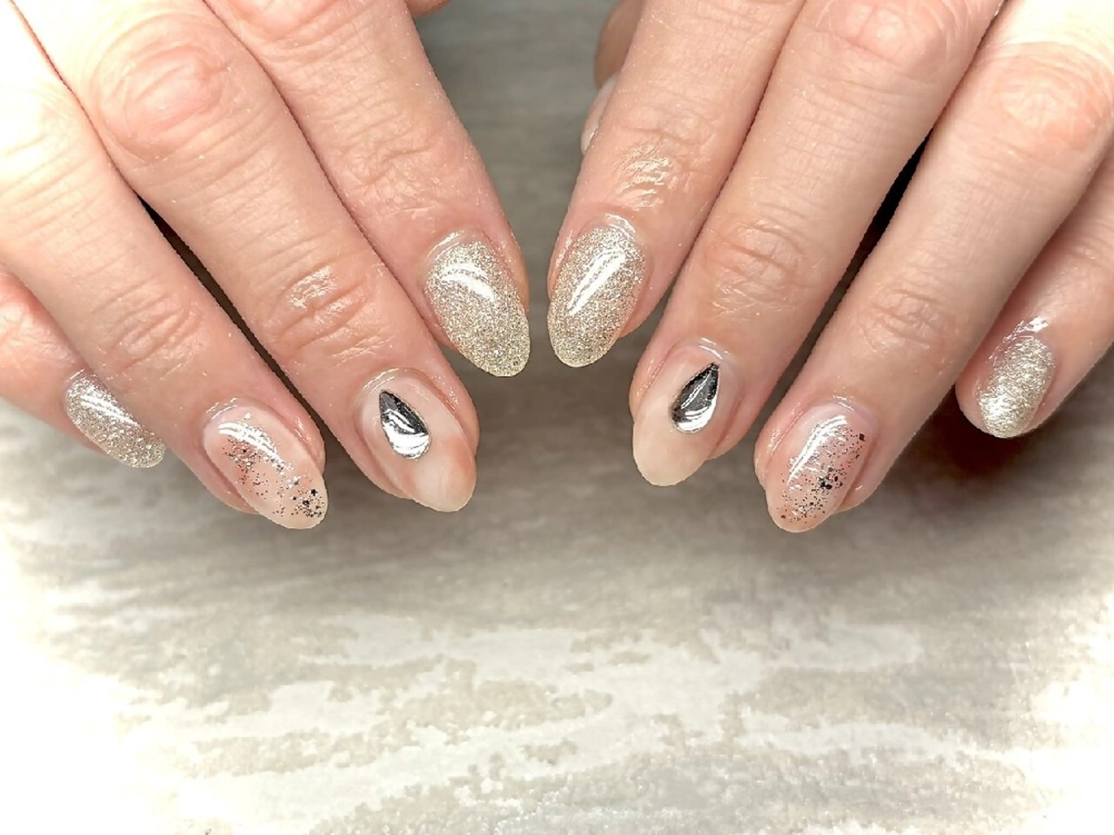 ネイル アートネイル 入学式 卒業式 韓国ネイル 持ち込み ハンドネイル JULIE NAILのネイルデザイン