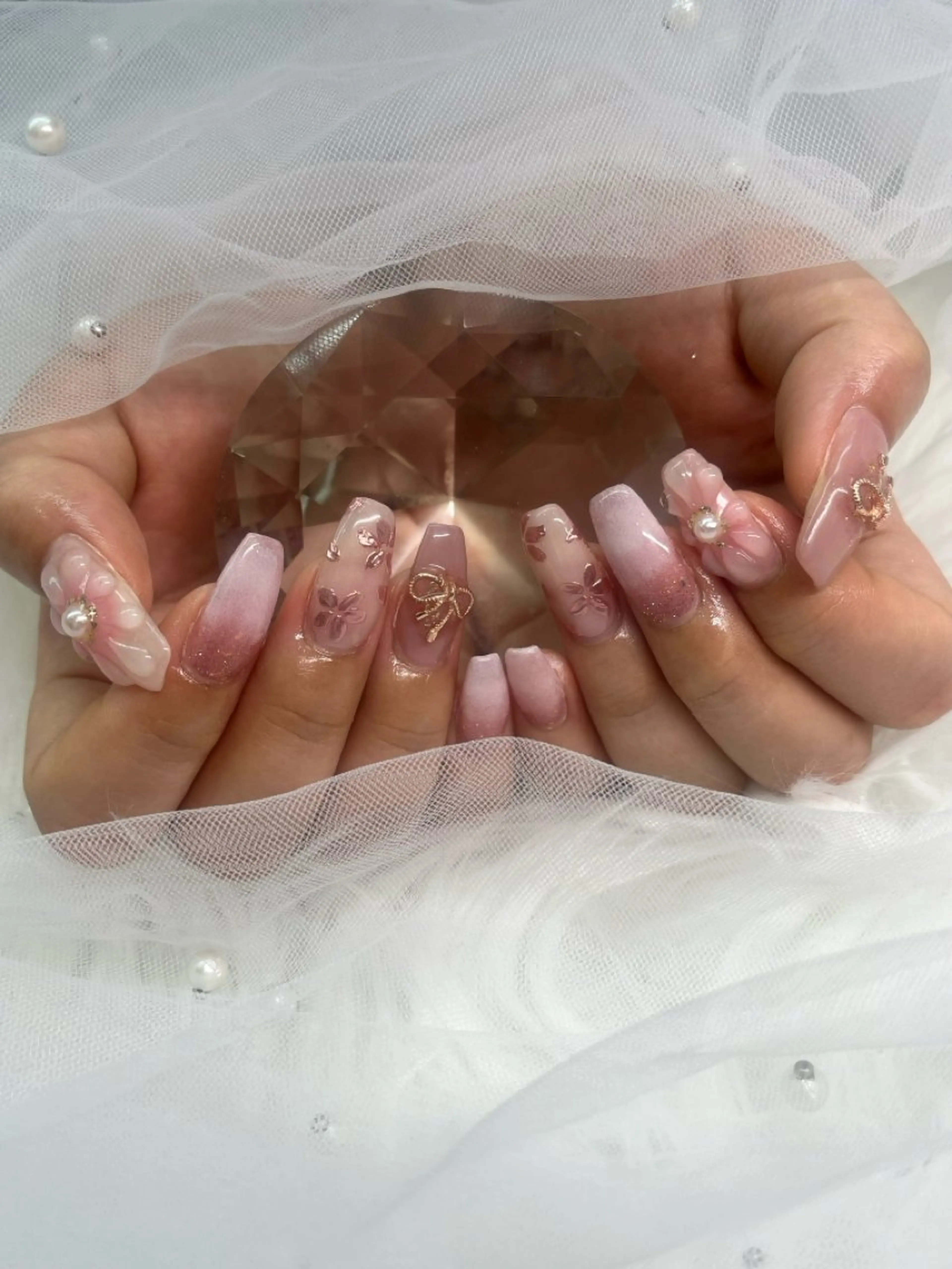 ネイル 成人式 ハンドネイル Partie所属・Partie （パルティ）のネイルデザイン