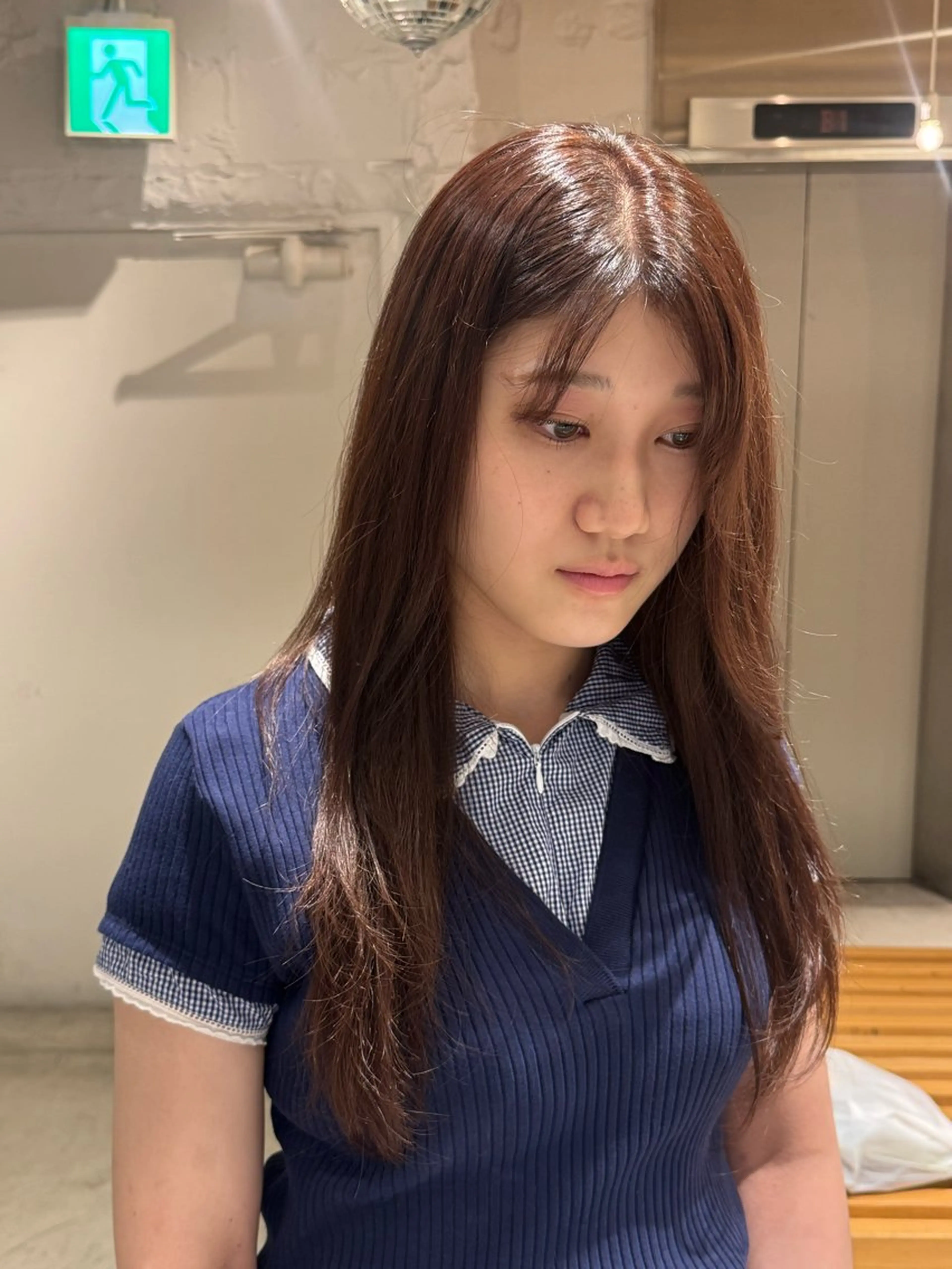 ロング ヘアカラー トリートメント LUNTY NAMBA所属・🌶推しカラー RINA🌶´-のヘアスタイル