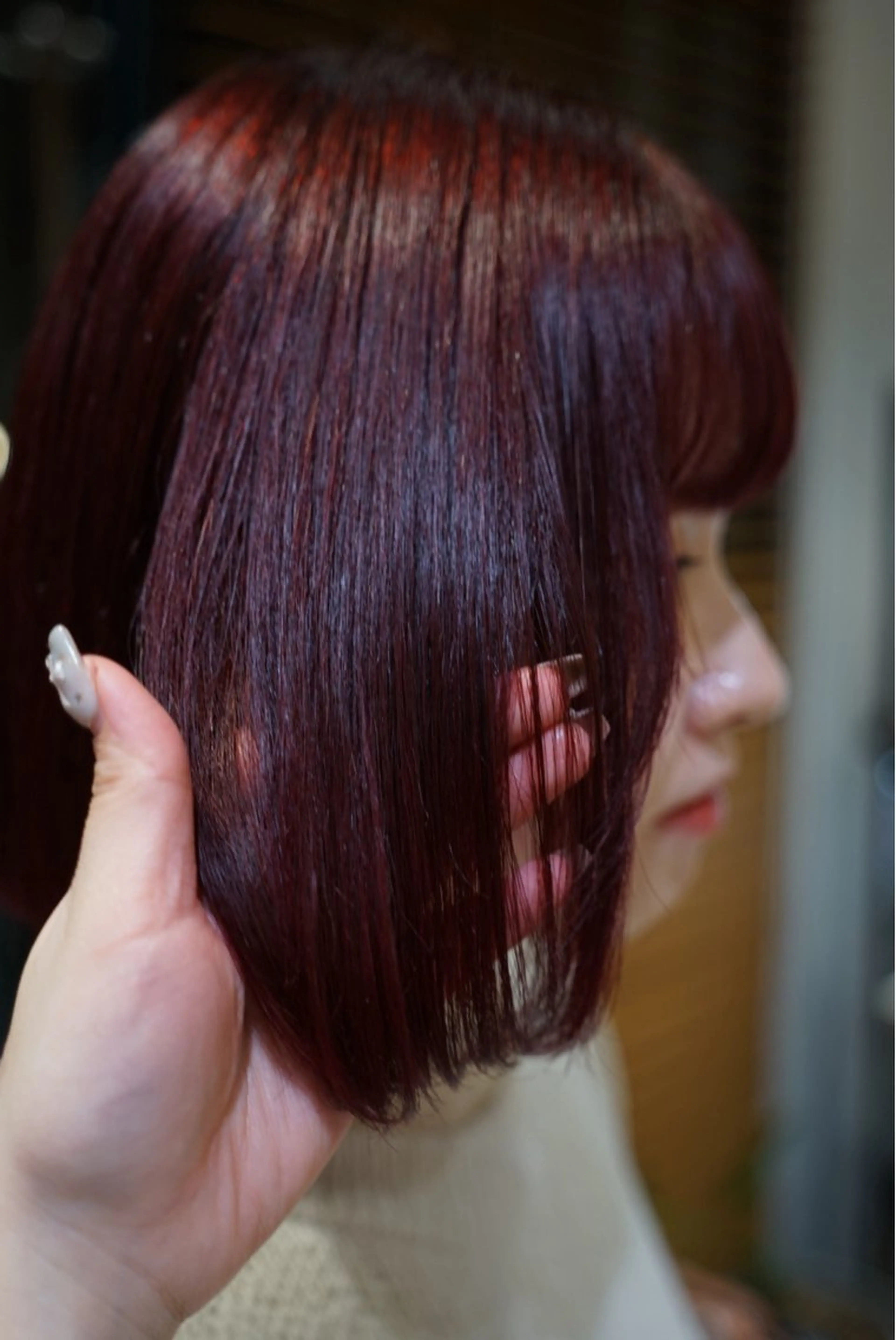 ミディアム カラー カット ヘアカラー トリートメント レイヤー/艶カラー /yuan⟡.·のヘアスタイル