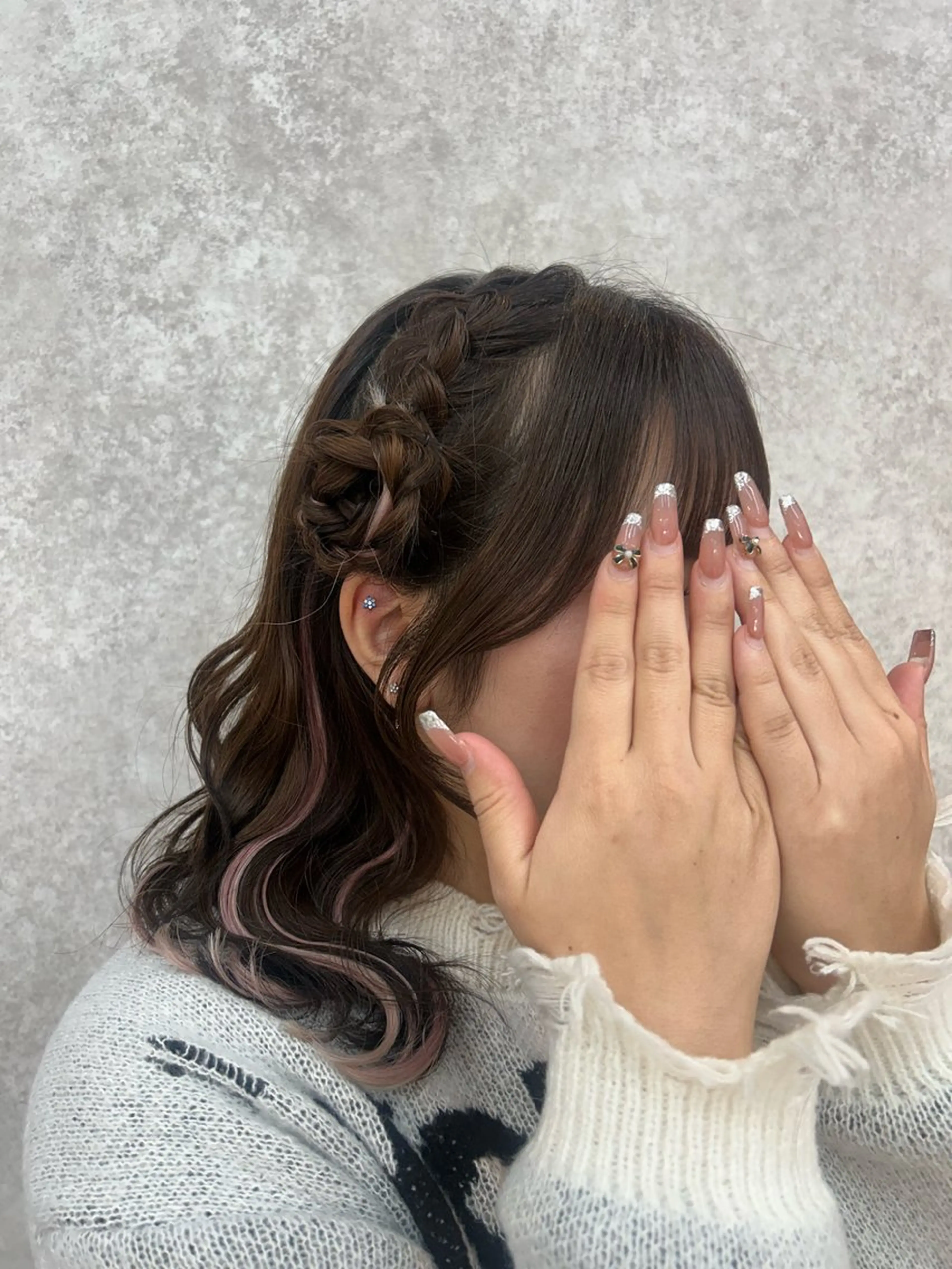 高保湿Tr付き艶カラー︎＋顔周りカット︎💕︎ご新規様限定✨の写真