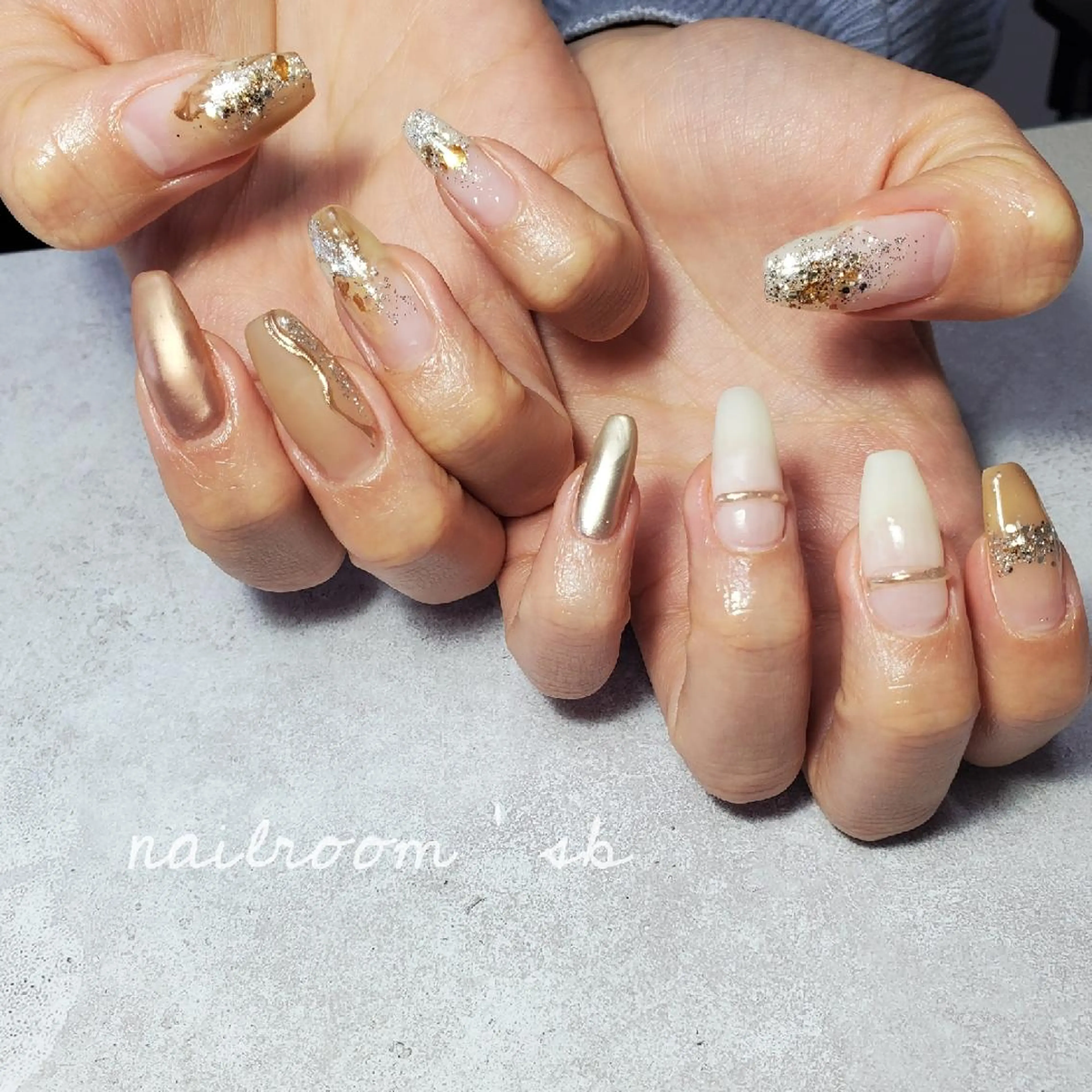 ネイル ハンドネイル nailroom‪ sb‪‪𓈒𓂂𓏸のネイルデザイン
