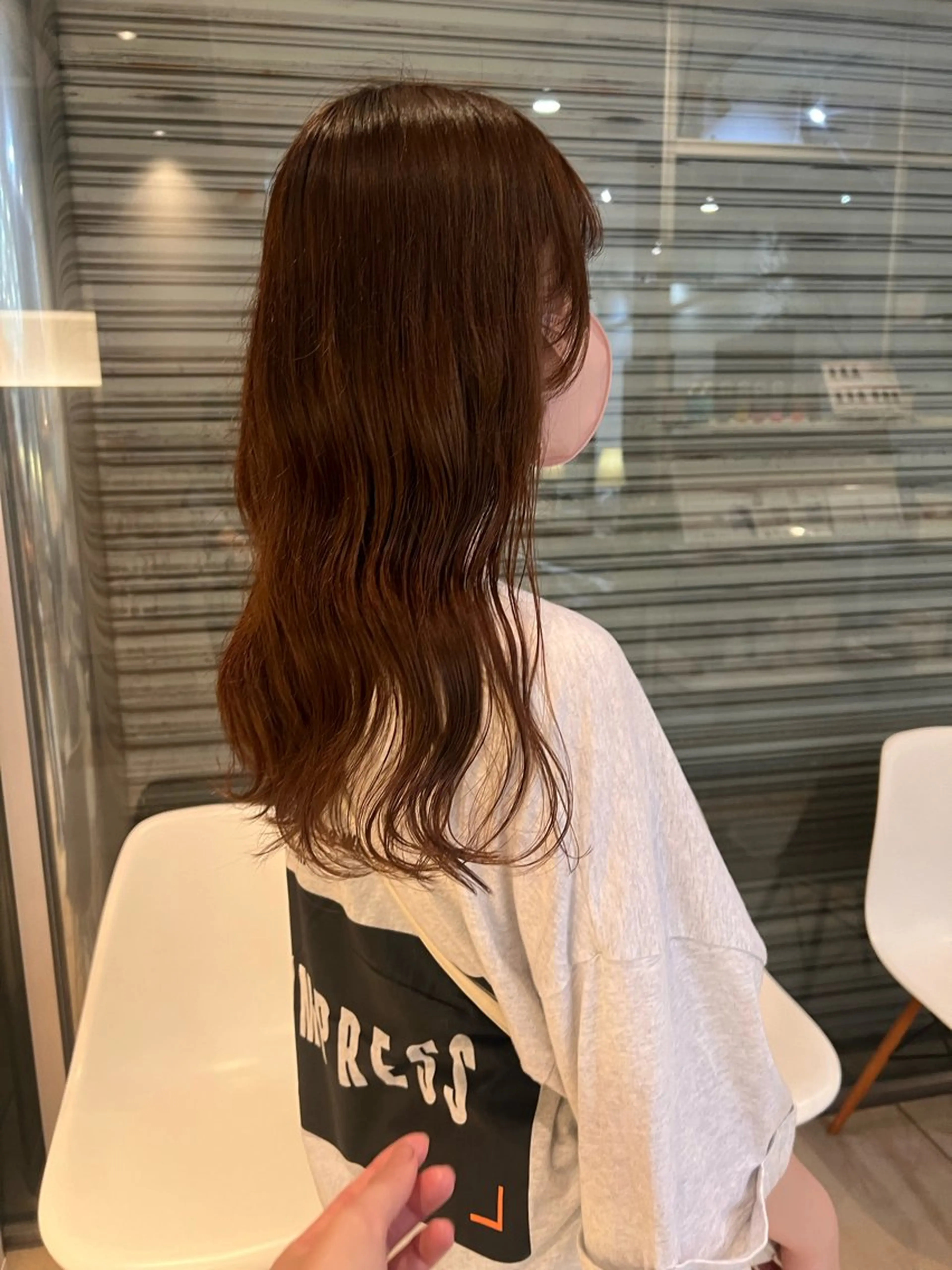 セミロング パーマ セミロングパーマ リリカ🐈‍⬛ブリー チカラー/上永谷のヘアスタイル