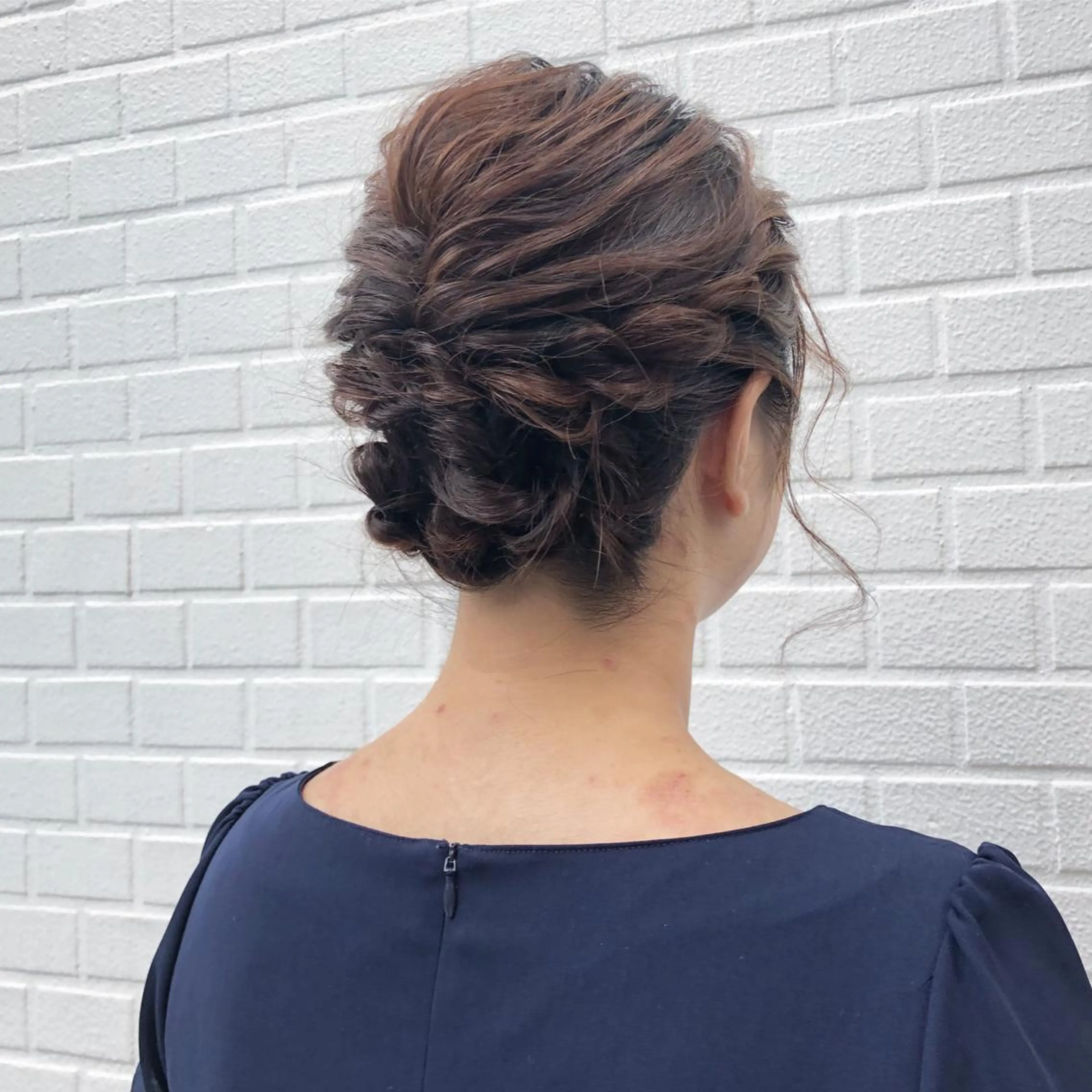 セミロング ヘアアレンジ 結婚式・ブライダル ✨韓国風カット/艶髪 カラー✨yumeのヘアスタイル