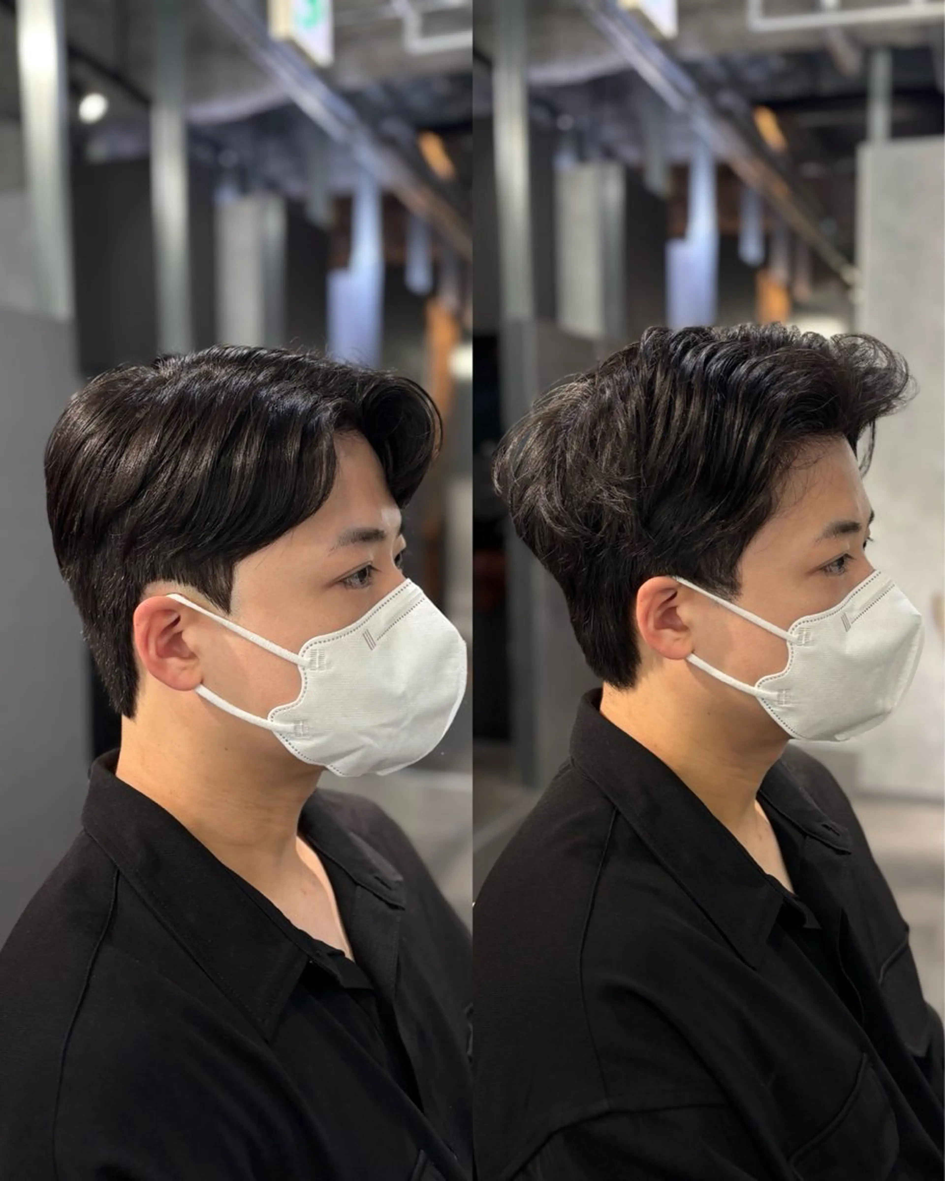 ショート パーマ メンズ カット パーマ 韓国メンズヘア/ ダウンパーマ/歩夢のヘアスタイル