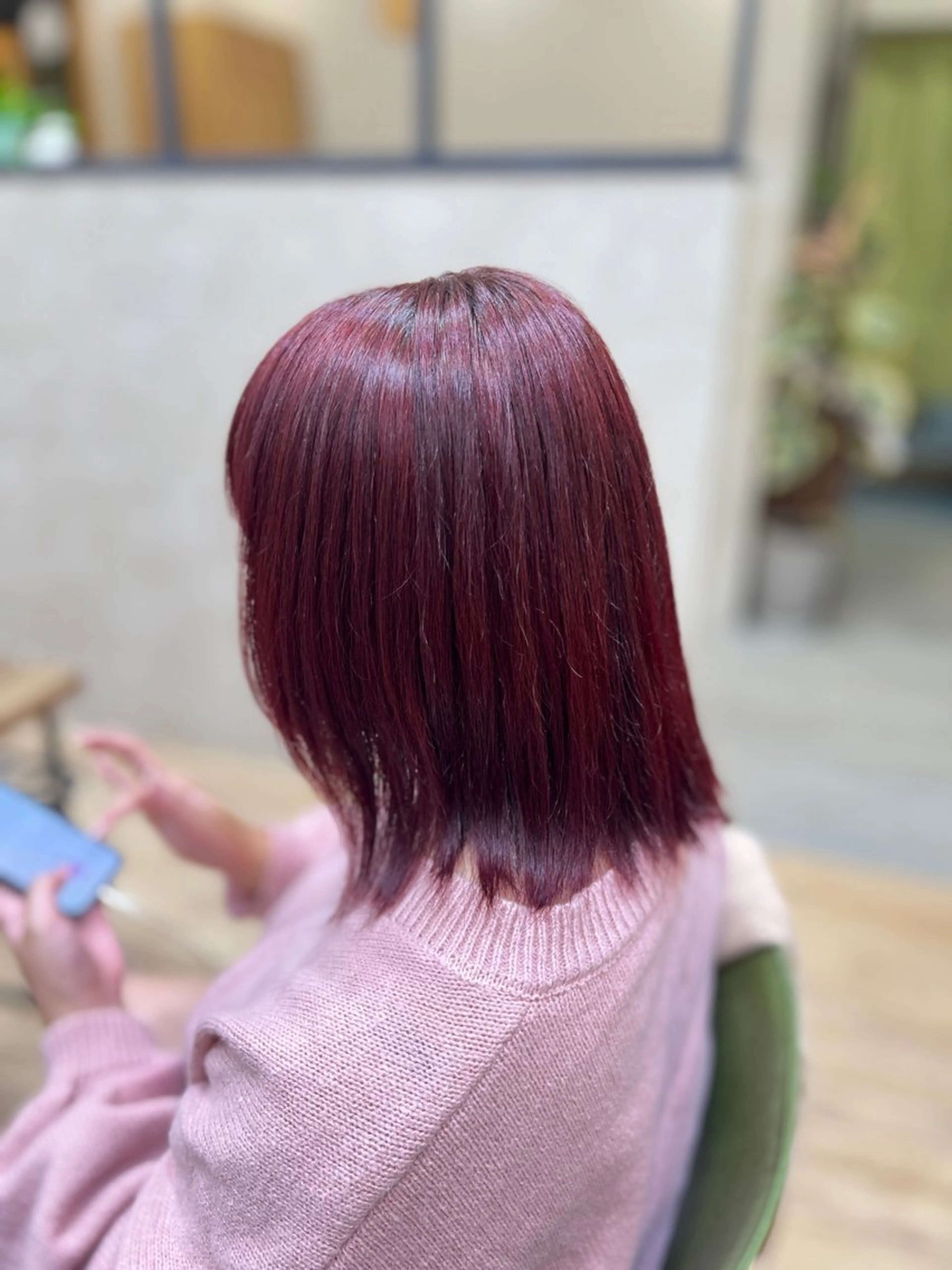 【実績作り⭐️】発色アップ‼️艶カラー➕トリートメント➕※ｶｯﾄ（ﾓﾃﾞﾙ ¥0）の写真