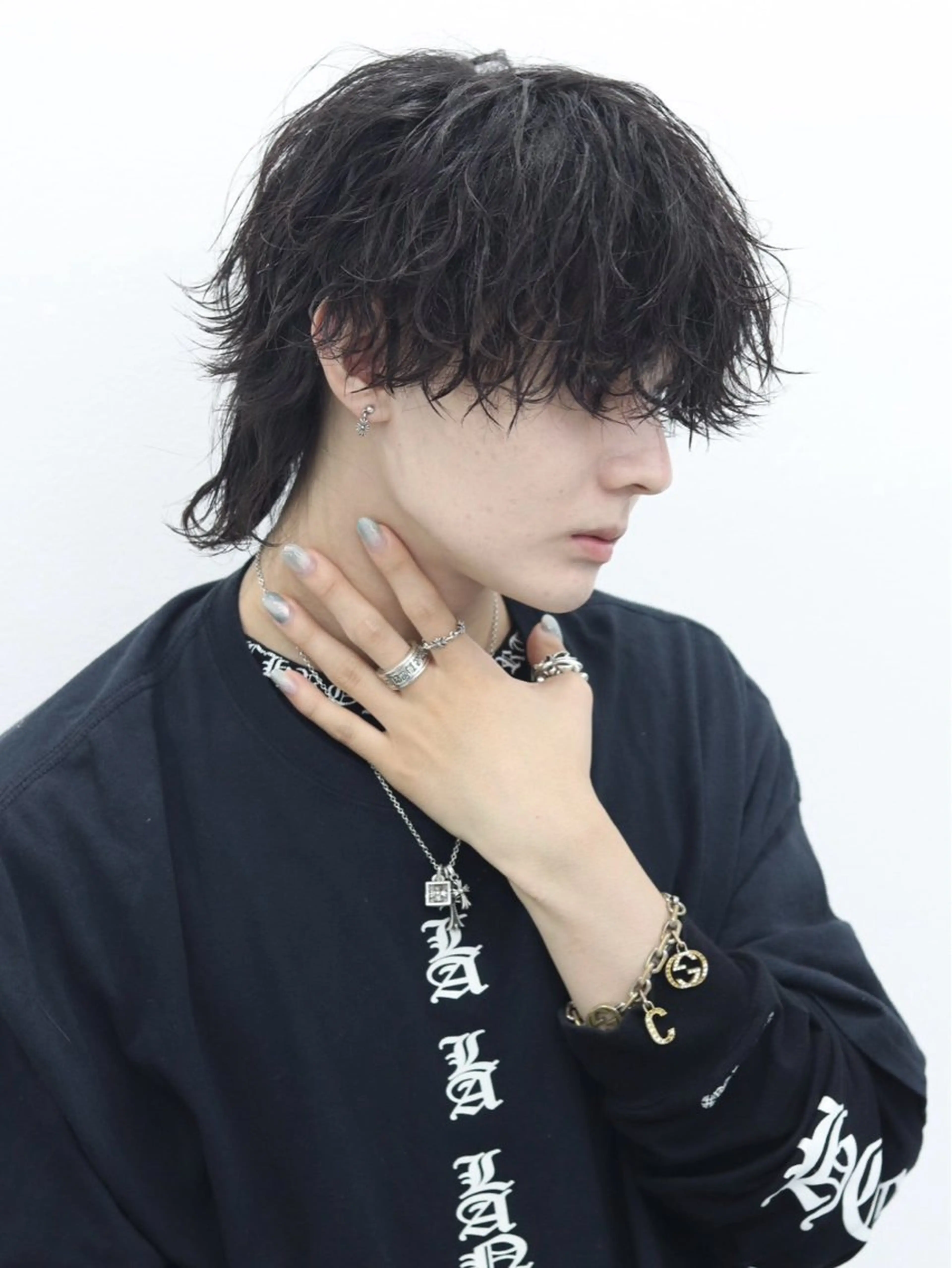 セミロング カラー パーマ ヘアアレンジ メンズ 似合わせカット メンズ特化❤️‍🔥 RIKU❤️‍🔥のヘアスタイル