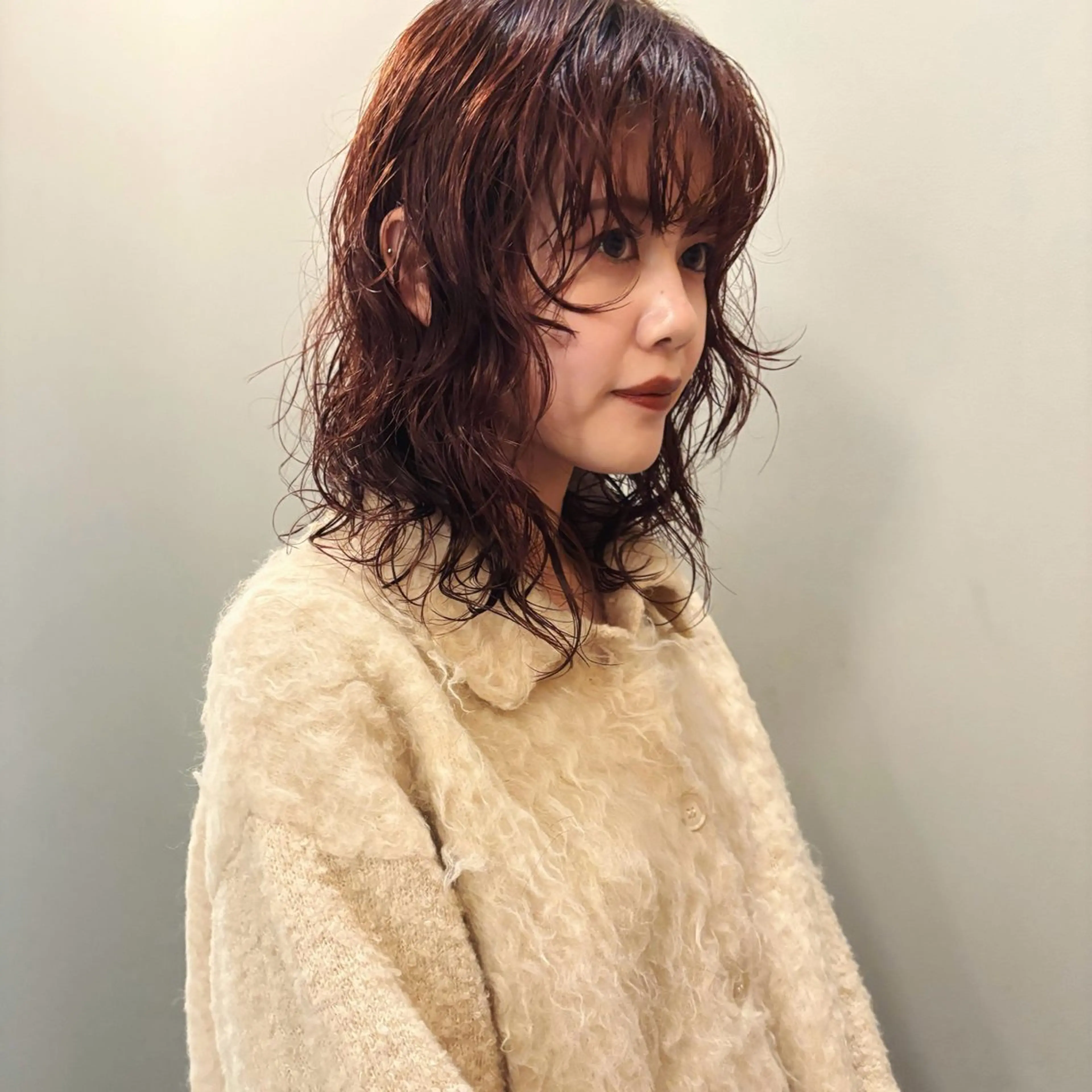 ミディアム カット ヘアカラー パーマ トリートメント ショート/ボブ/ 🌿柏原良亮のヘアスタイル