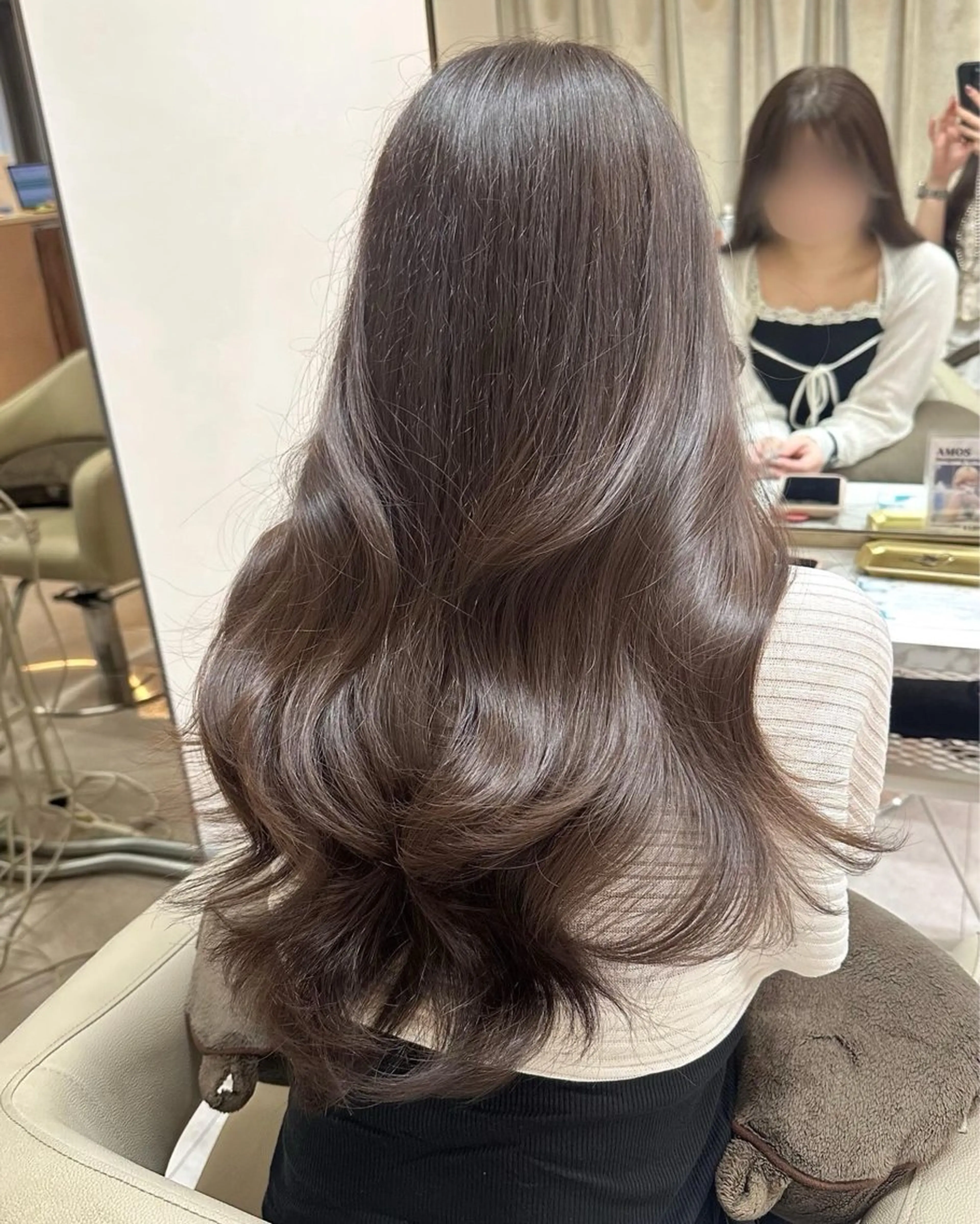 ロング カラー ヘアカラー トリートメント 韓国ヘア🦢🖤 Sayumiのヘアスタイル