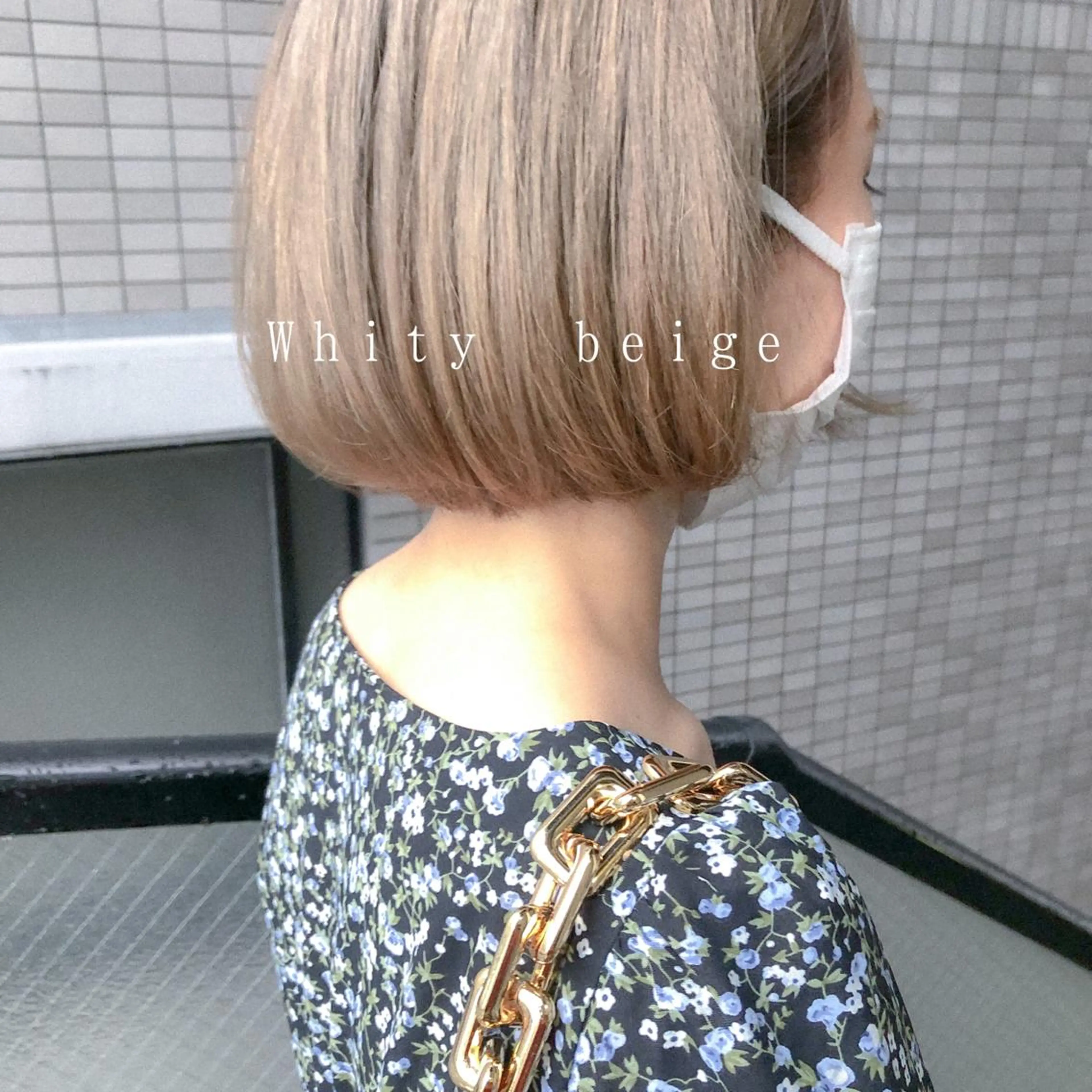 ショート カラー ベージュカラー ブリーチ ヘアカラー カラーパティシエ facce🌼ikoのヘアスタイル