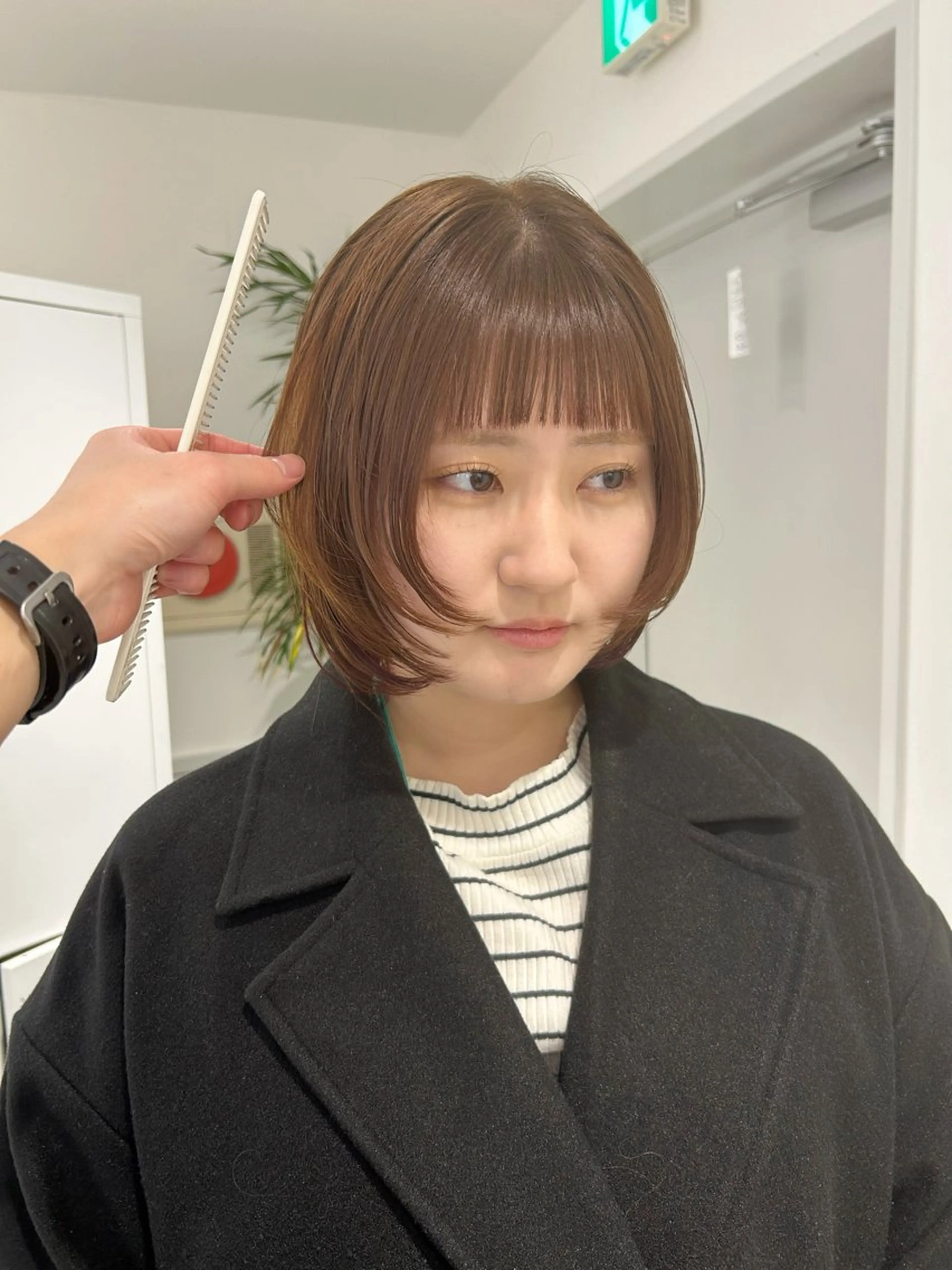 ミディアム カラー ボブ ウルフカット カット ヘアカラー トリートメント 池袋レイヤーカット/ 顔まわりtaigaのヘアスタイル
