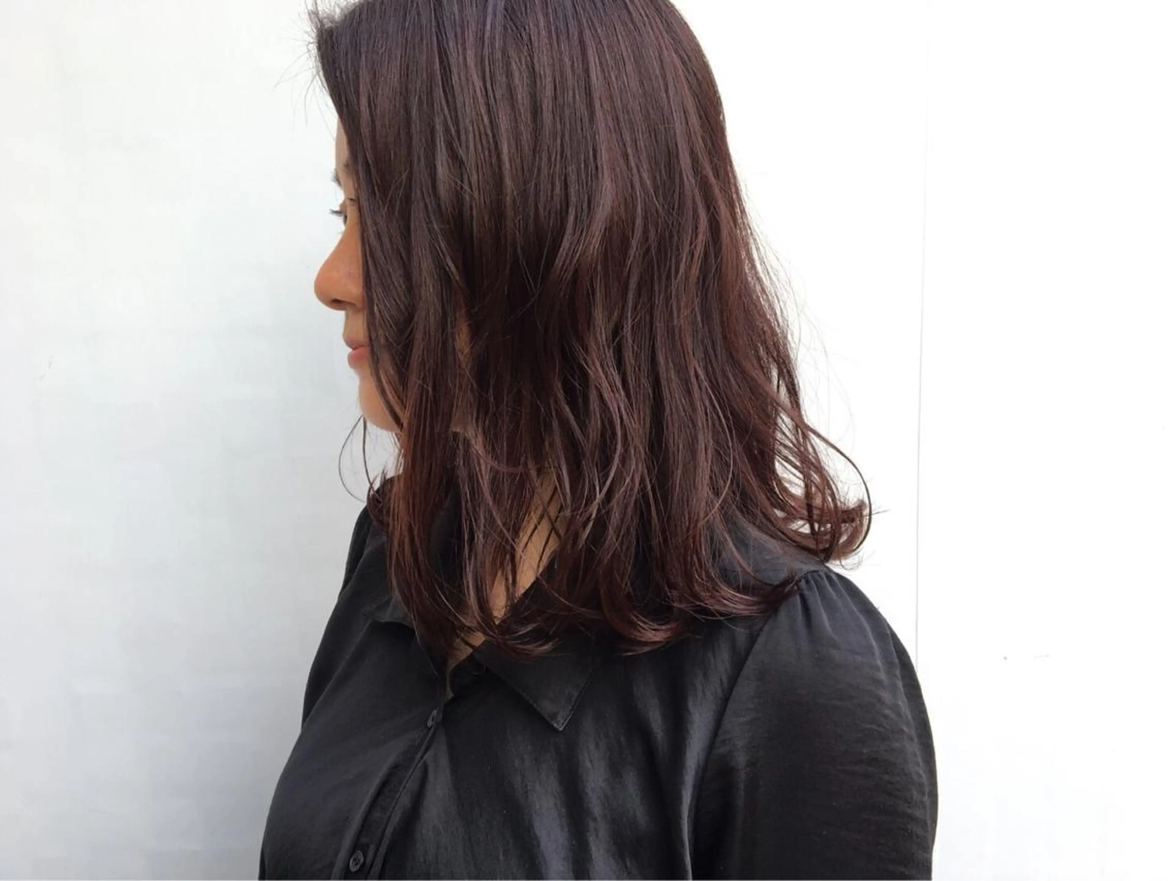 セミロング 外国人風カラー ヘアカラー トリートメント switch plus所属・長谷川 楓のヘアスタイル