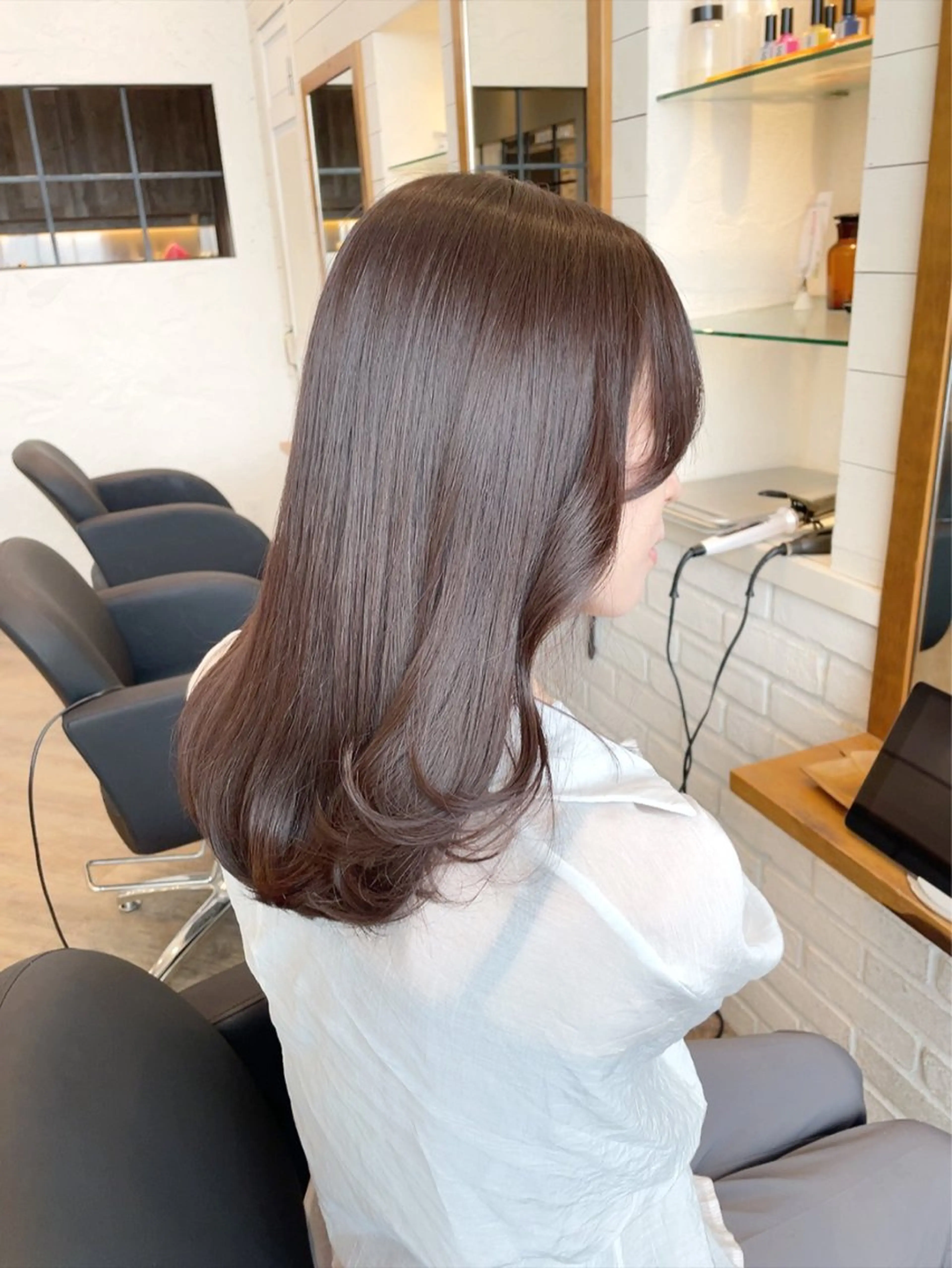 ロング 韓国風ヘア ヘアカラー トリートメント Hair Salon BOTTOMS所属・✨透明感ケアカラー✨ 長野ゆきなのヘアスタイル