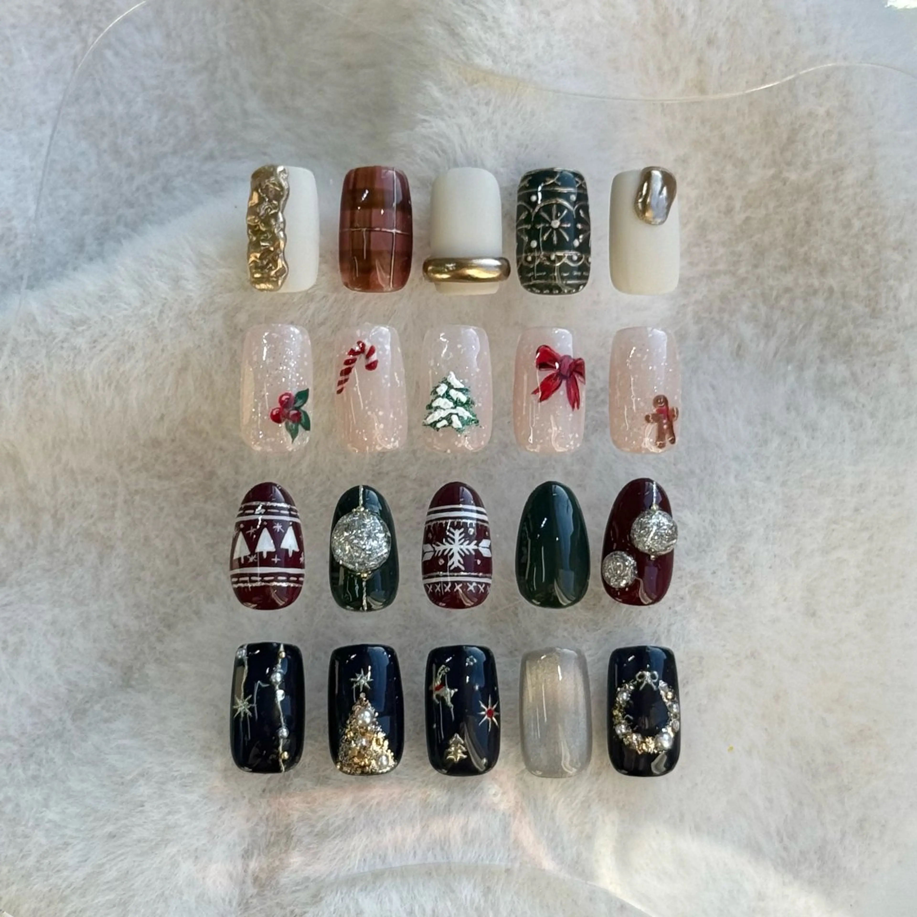 ネイル 冬ネイル クリスマス MISATO ネイリスト福岡/薬院のネイルデザイン