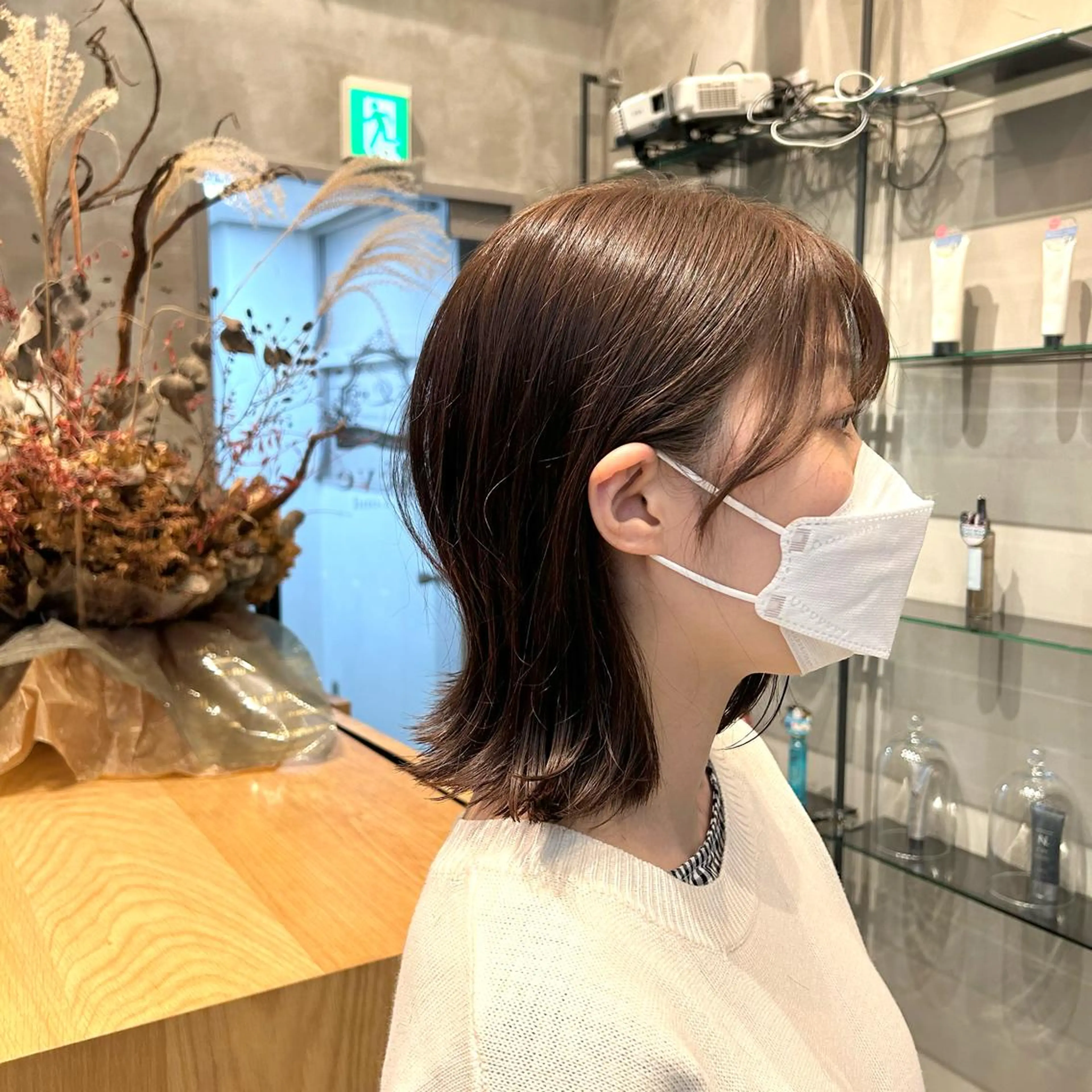 ミディアム 髪質改善 ANFINI所属・ボブ・レイヤー 田中 励也のヘアスタイル