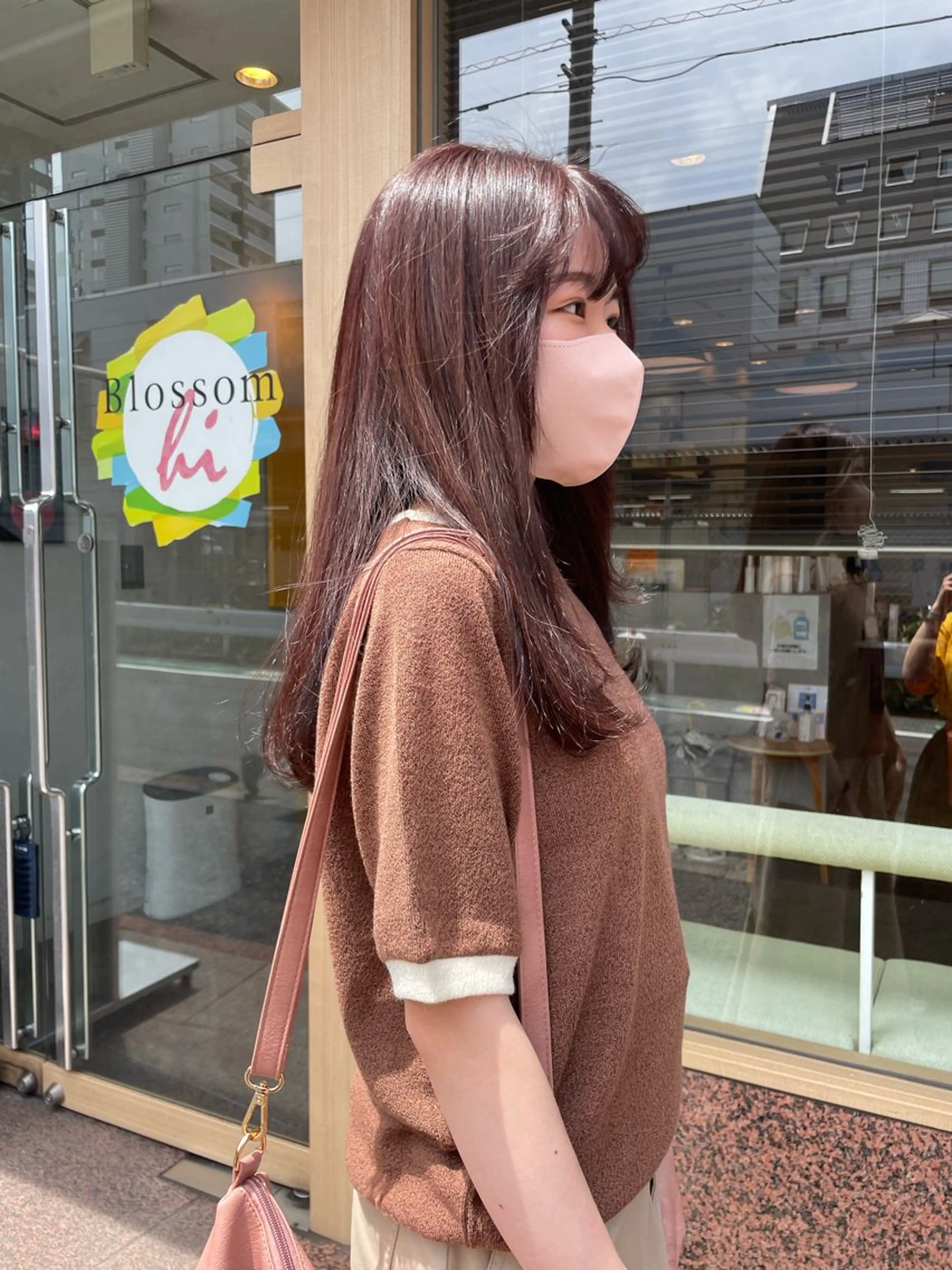 ロング カラー ブラウンカラー ピンクカラー 髪質改善/Bloss om🌷高橋沙衣のヘアスタイル