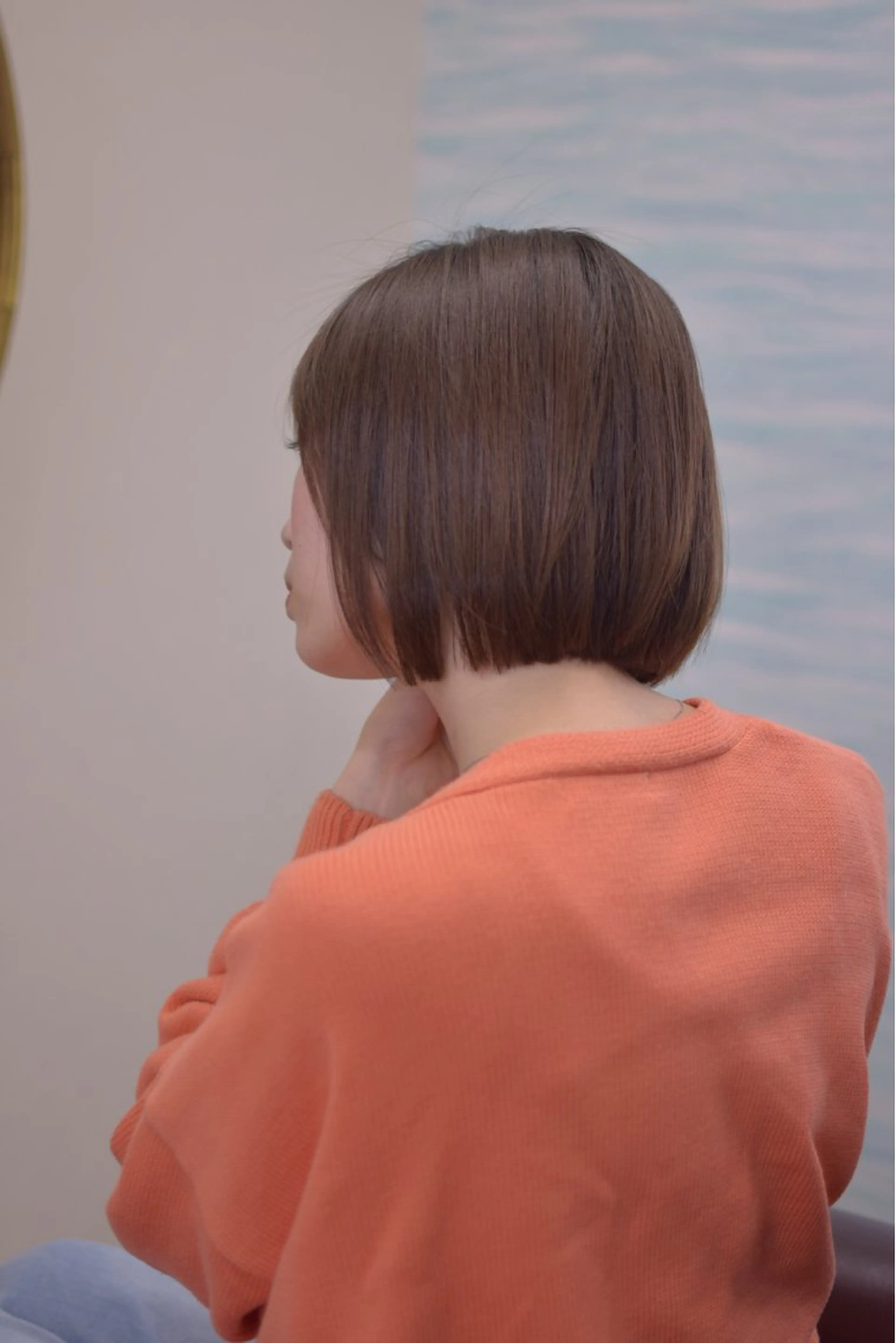 ミディアム カラー ボブ 小顔ショートヘア♪ TAKUMIのヘアスタイル