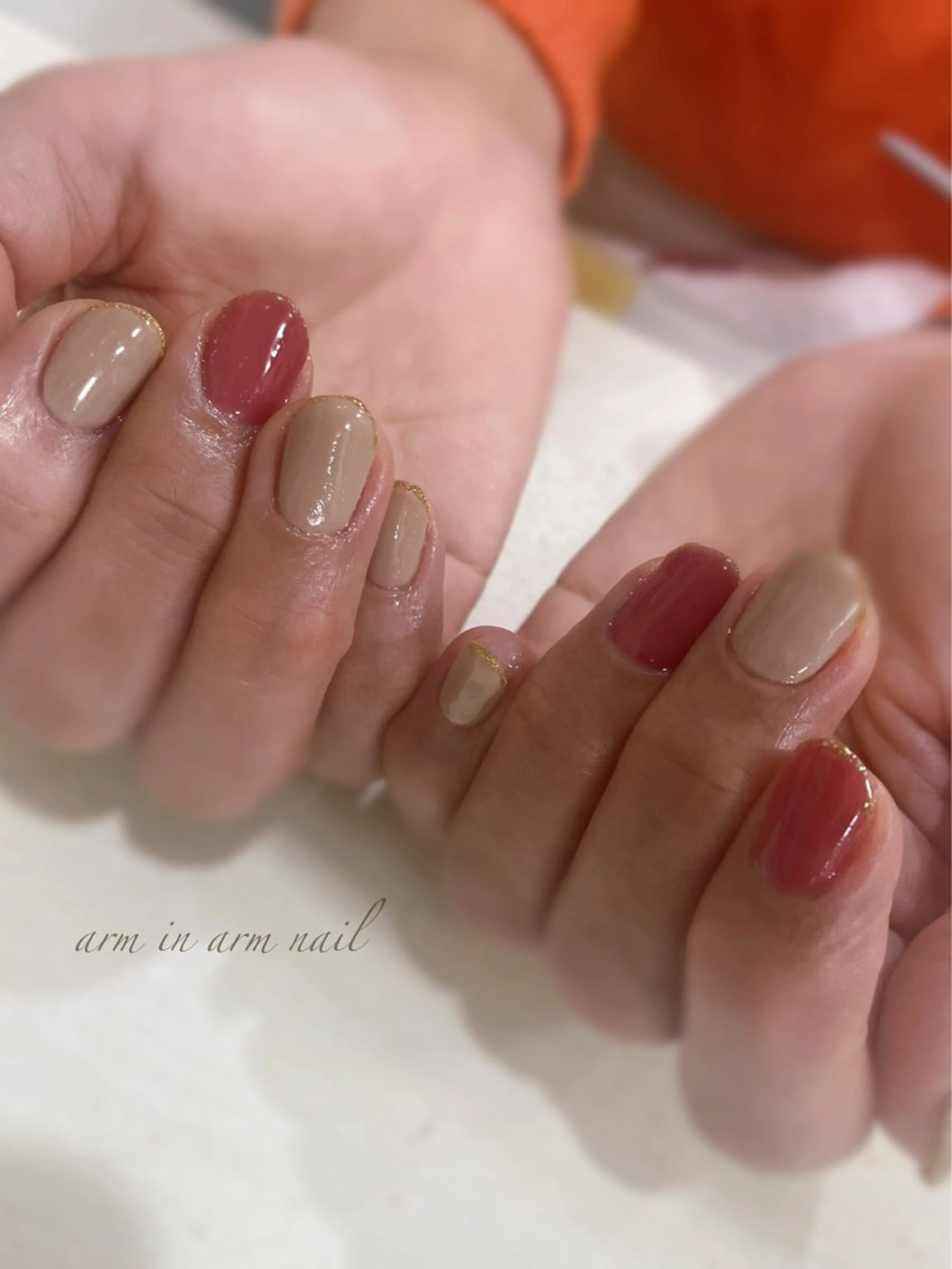 ネイル arm in arm ︎✿Yamamotoのマツエク・マツパデザイン