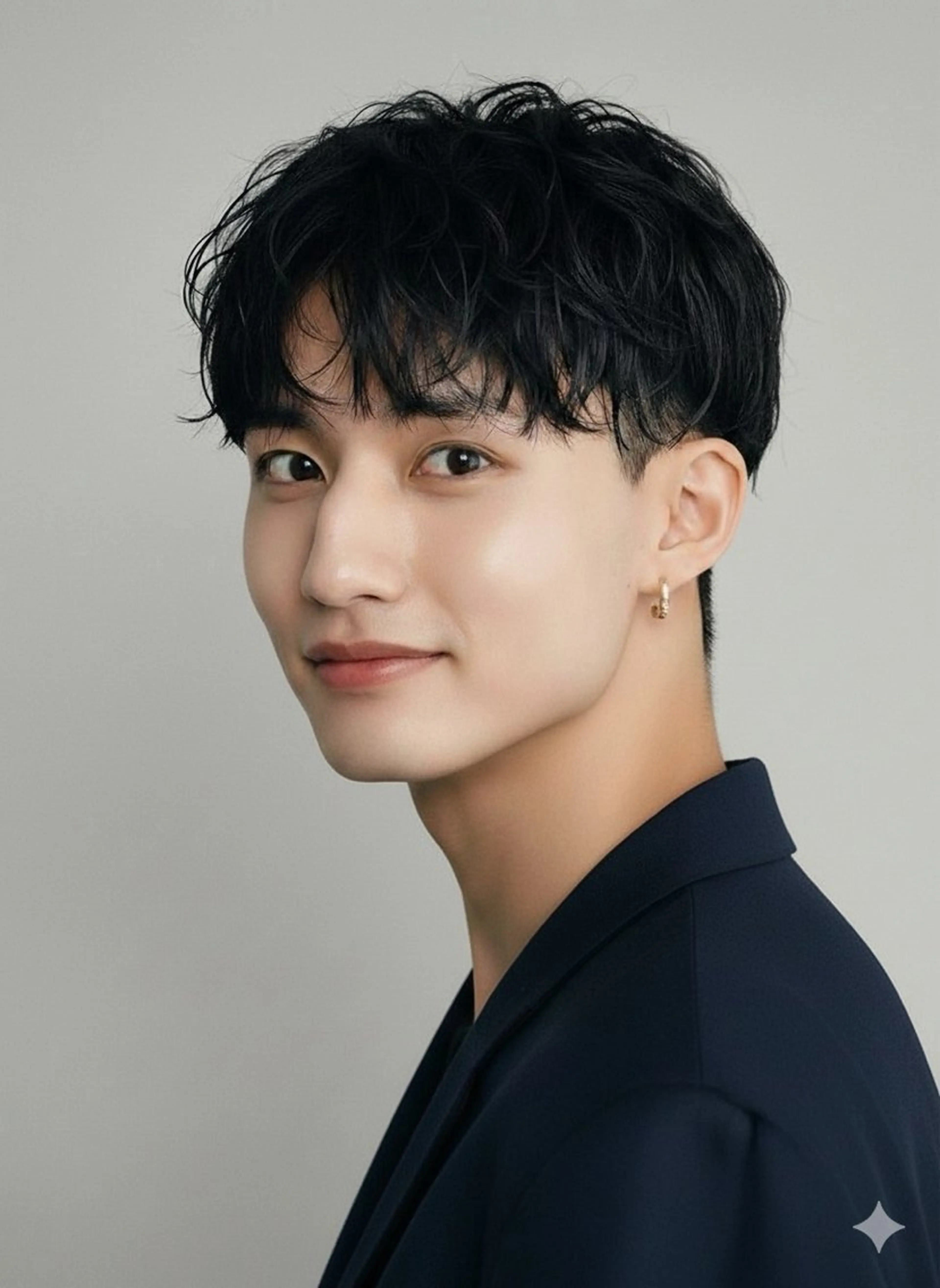 ミディアム パーマ メンズ カット パーマ FIX hair所属・メンズパーマ FIX 店長のヘアスタイル