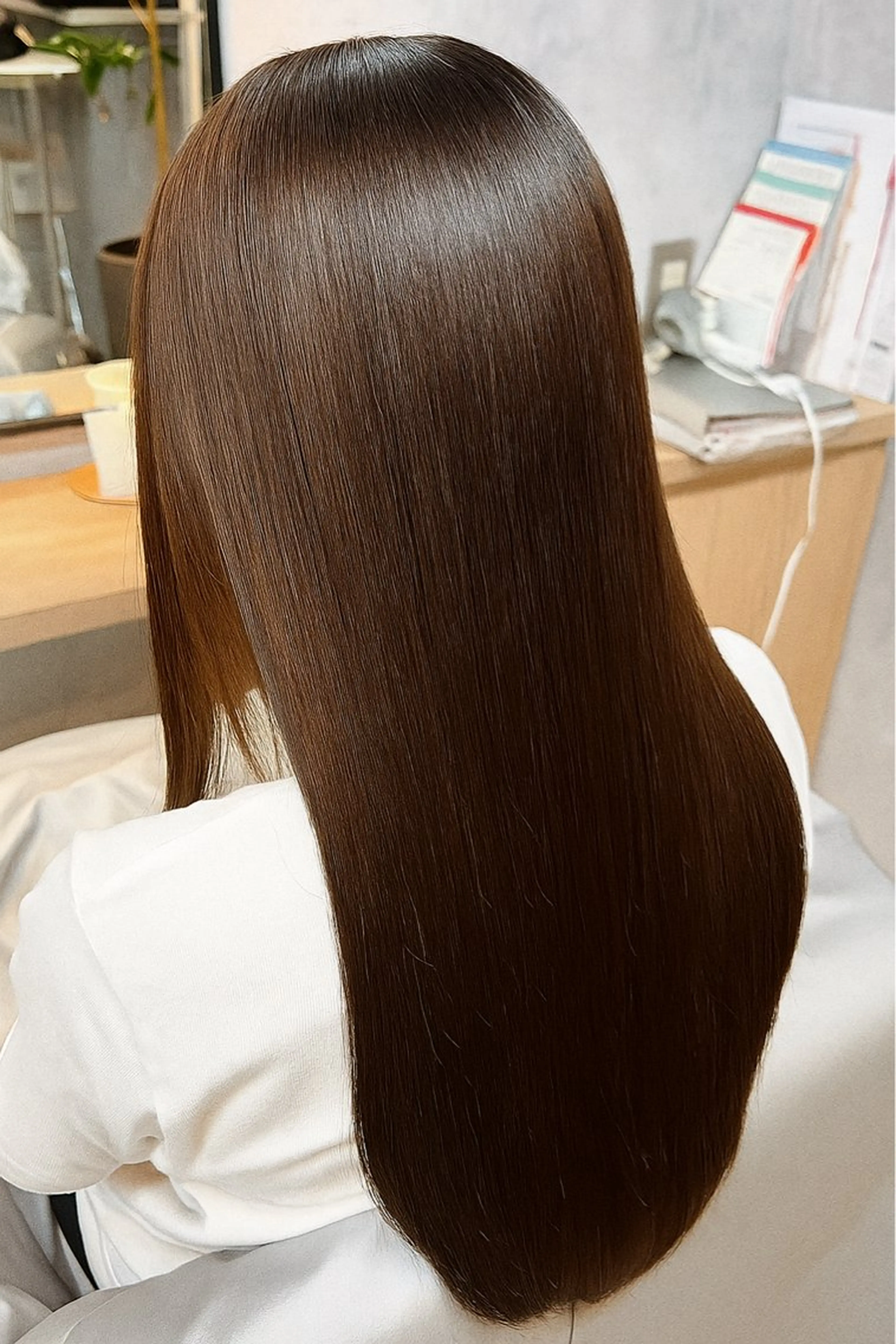 ロング 縮毛矯正 motoトップカラー リスト/ブリーチカラのヘアスタイル