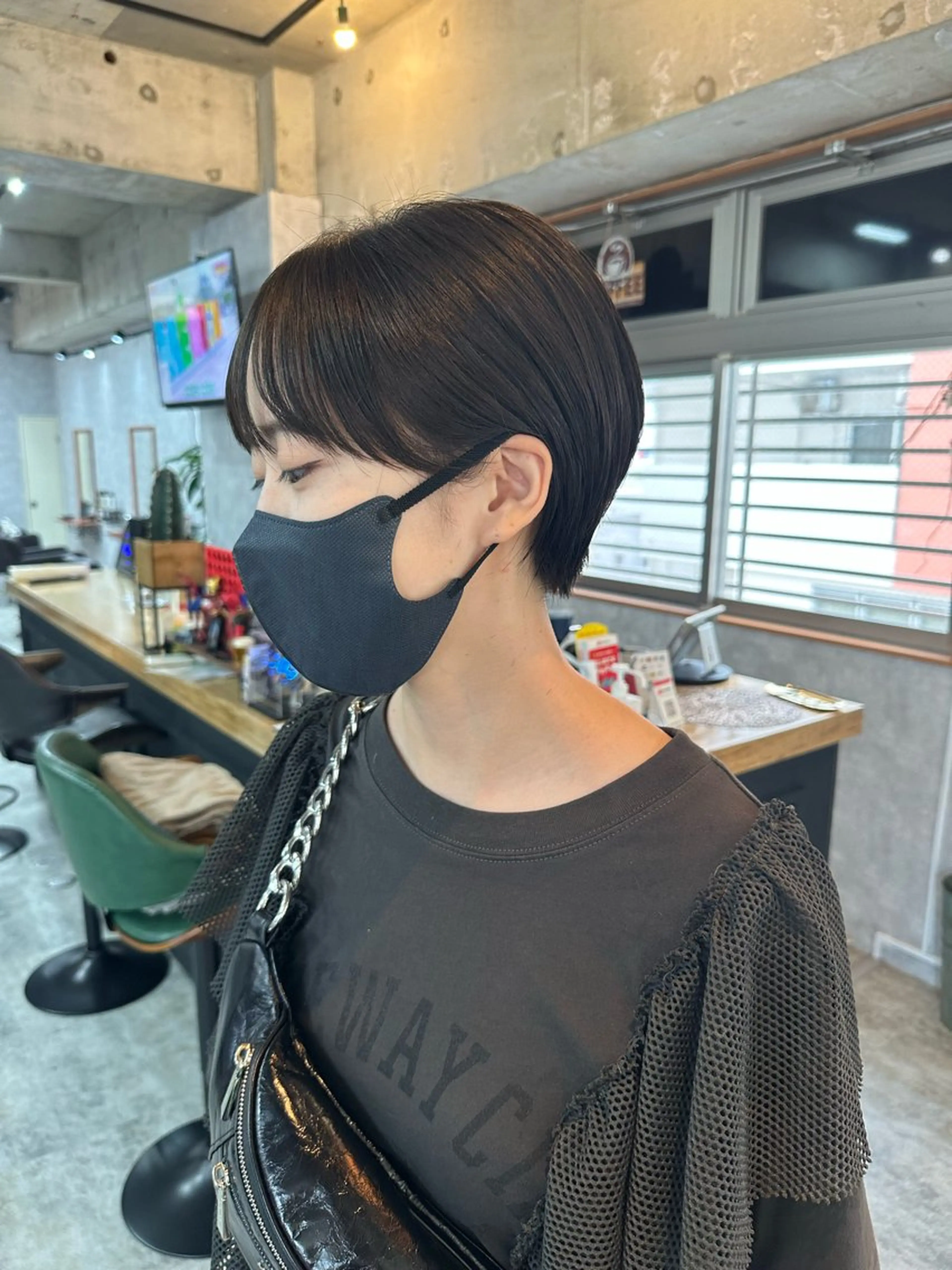 ショート 切りっぱなしボブ ショートボブ ハンサムショート 丸みショート ボブ カット ヘアカラー トリートメント C’LD hair  produce /シールドヘア所属・モテ髪/ボブ/ショー ト/アダチフウトのヘアスタイル