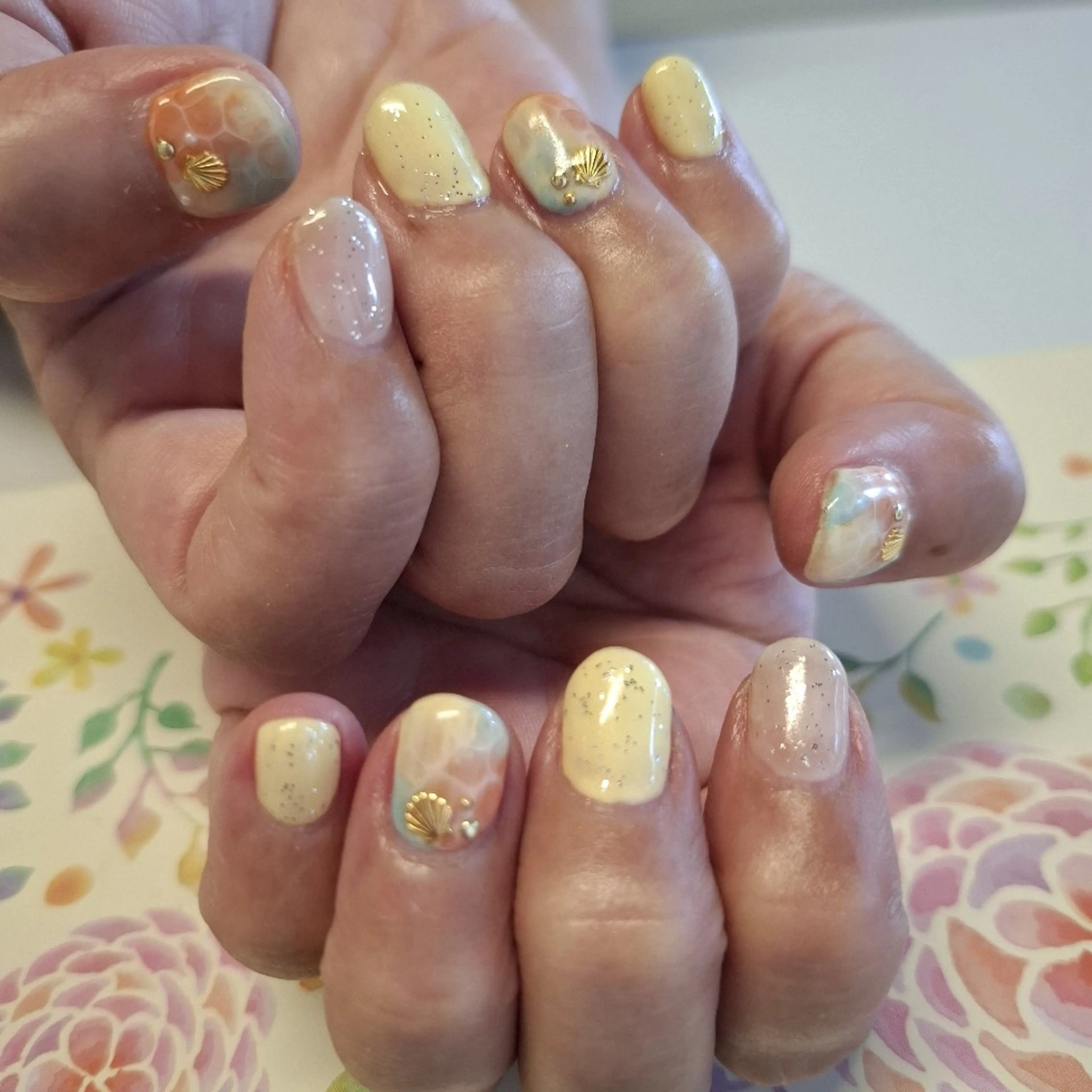 ネイル 自然派ネイルサロンma36memo.9(まみむめも)所属・さわべ まみのネイルデザイン