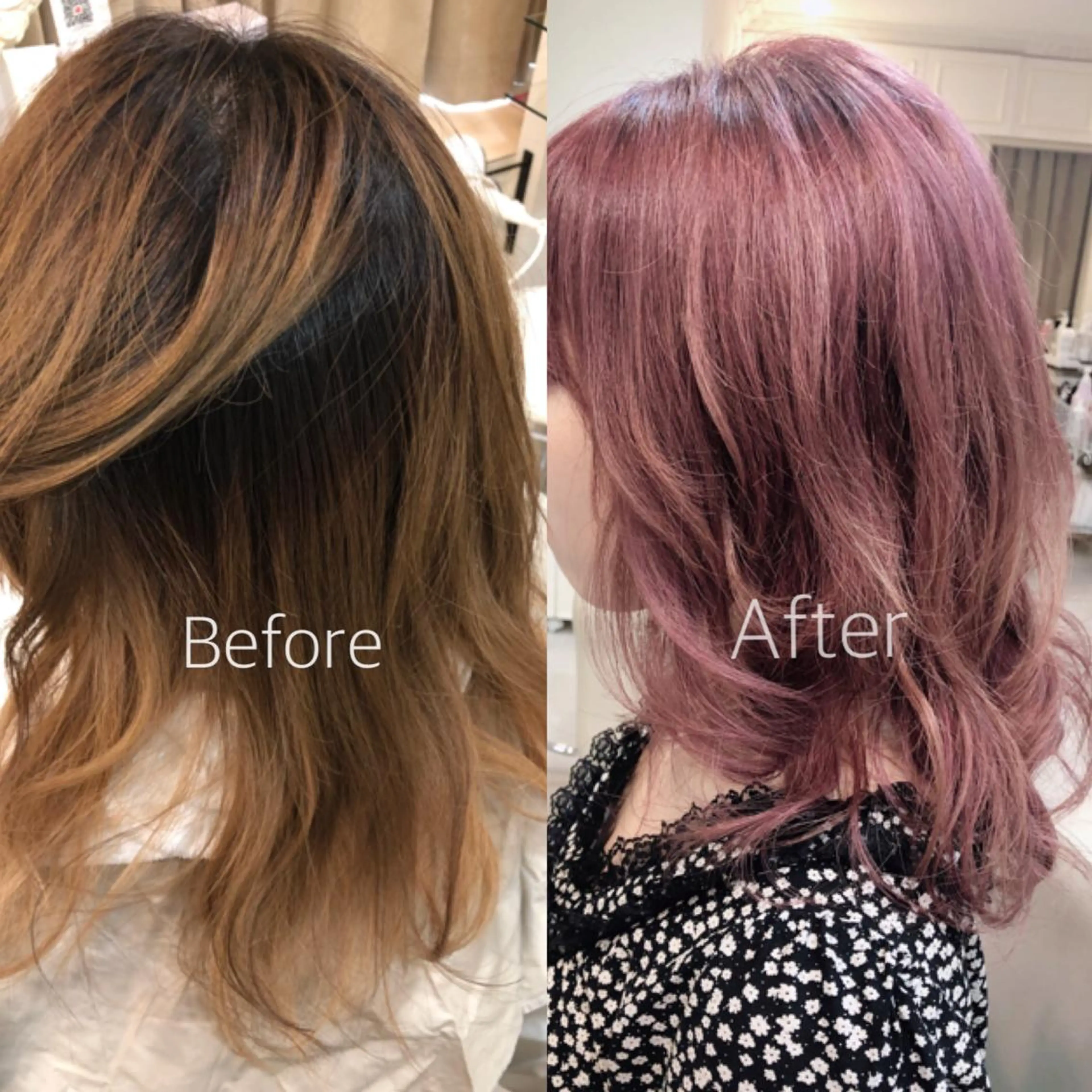 セミロング カラー ✨韓国風カット/艶髪 カラー✨yumeのヘアスタイル