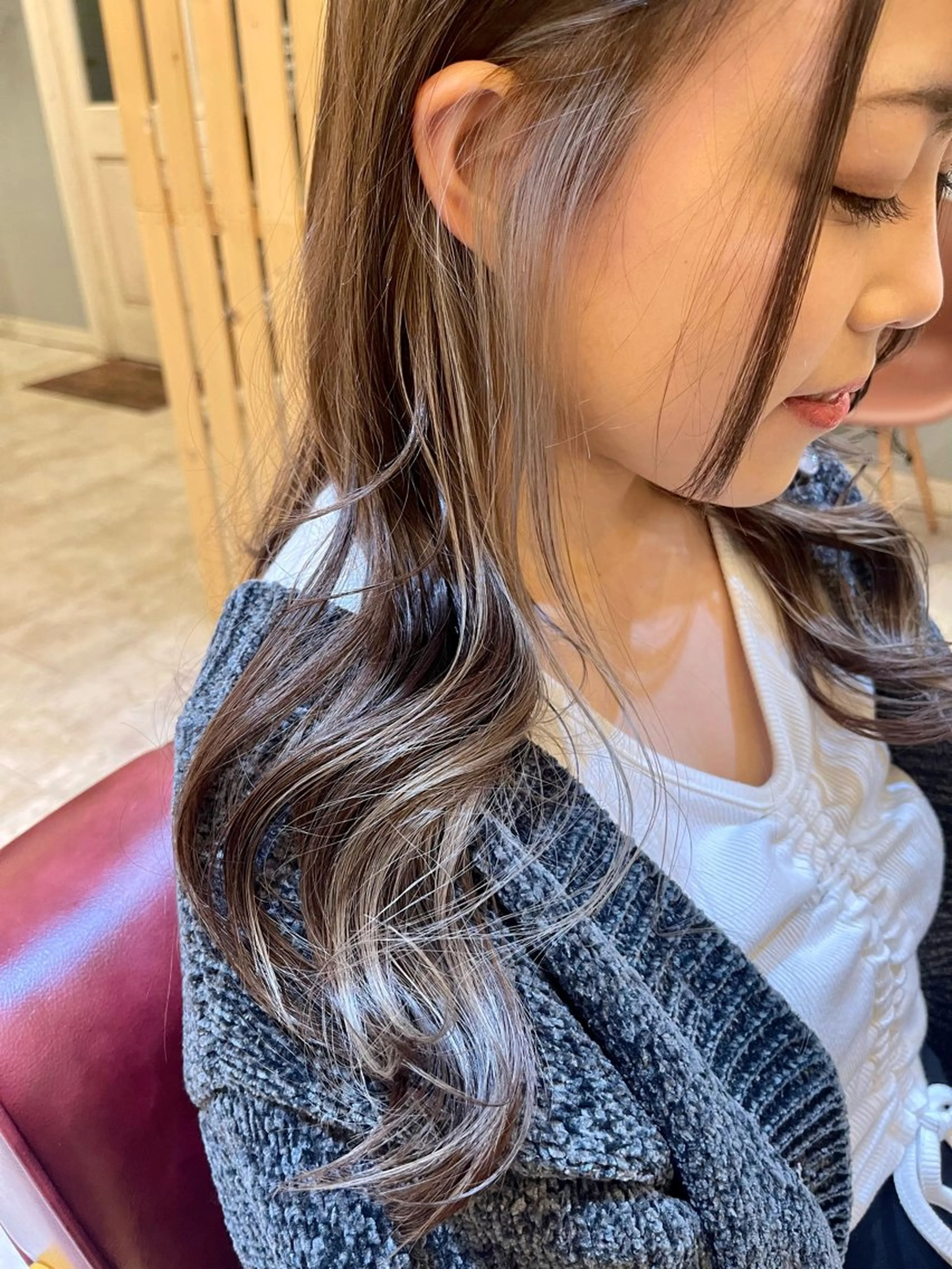 ロング 🍭透明感カラー 志賀拓海🍬🌈のヘアスタイル