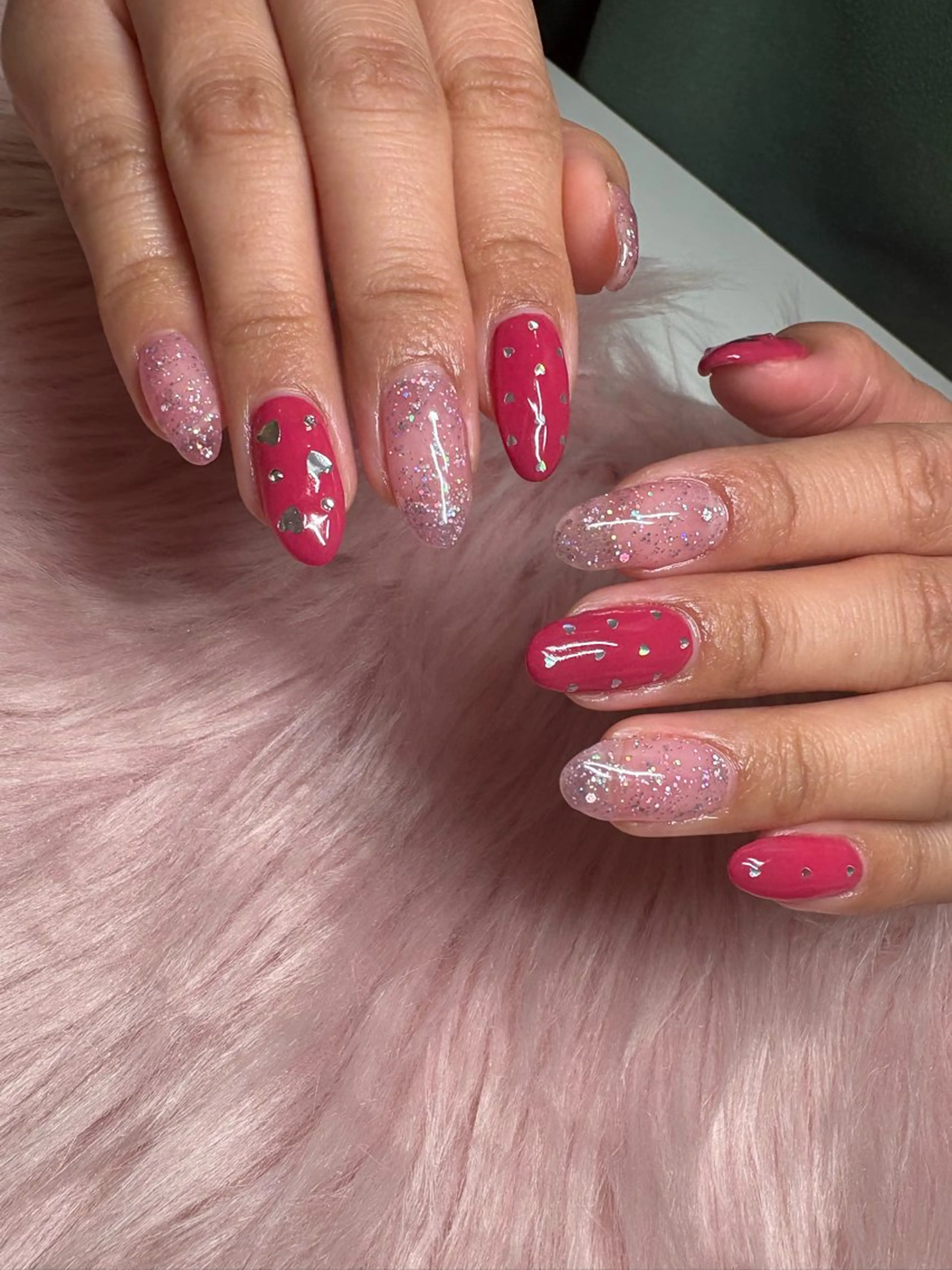 デザインネイル両手1本ずつ〜オフ込み(パーツ、シール等のみ対応の写真