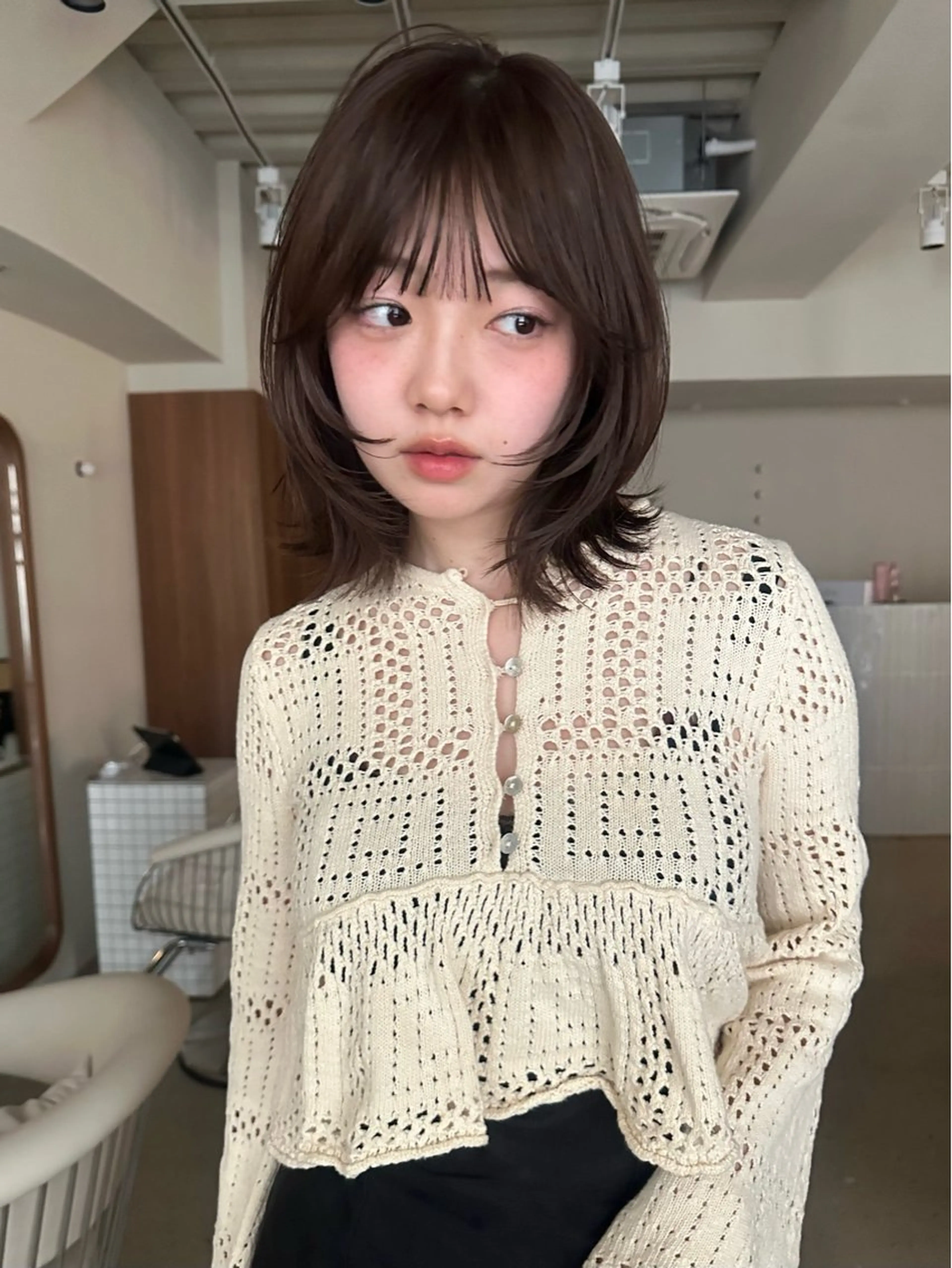 ミディアム カラー ベージュカラー カット ヘアカラー トリートメント ボブ/似合わせ レイヤーcocomoのヘアスタイル