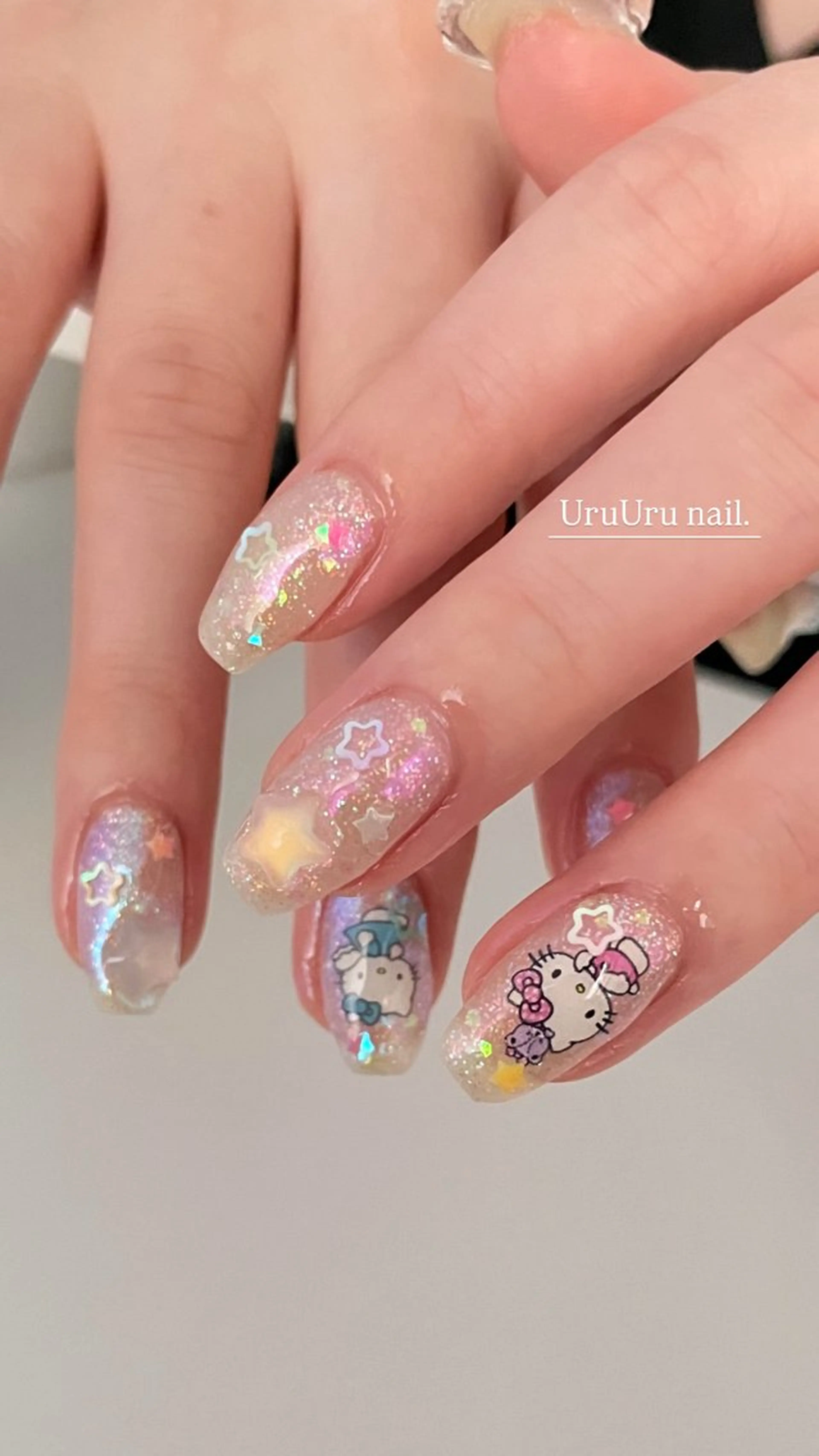 ネイル ブルー チークネイル フラッシュネイル フットネイル ジェルネイル ハンドネイル Sugar. ひかり໒꒱˚.*のネイルデザイン