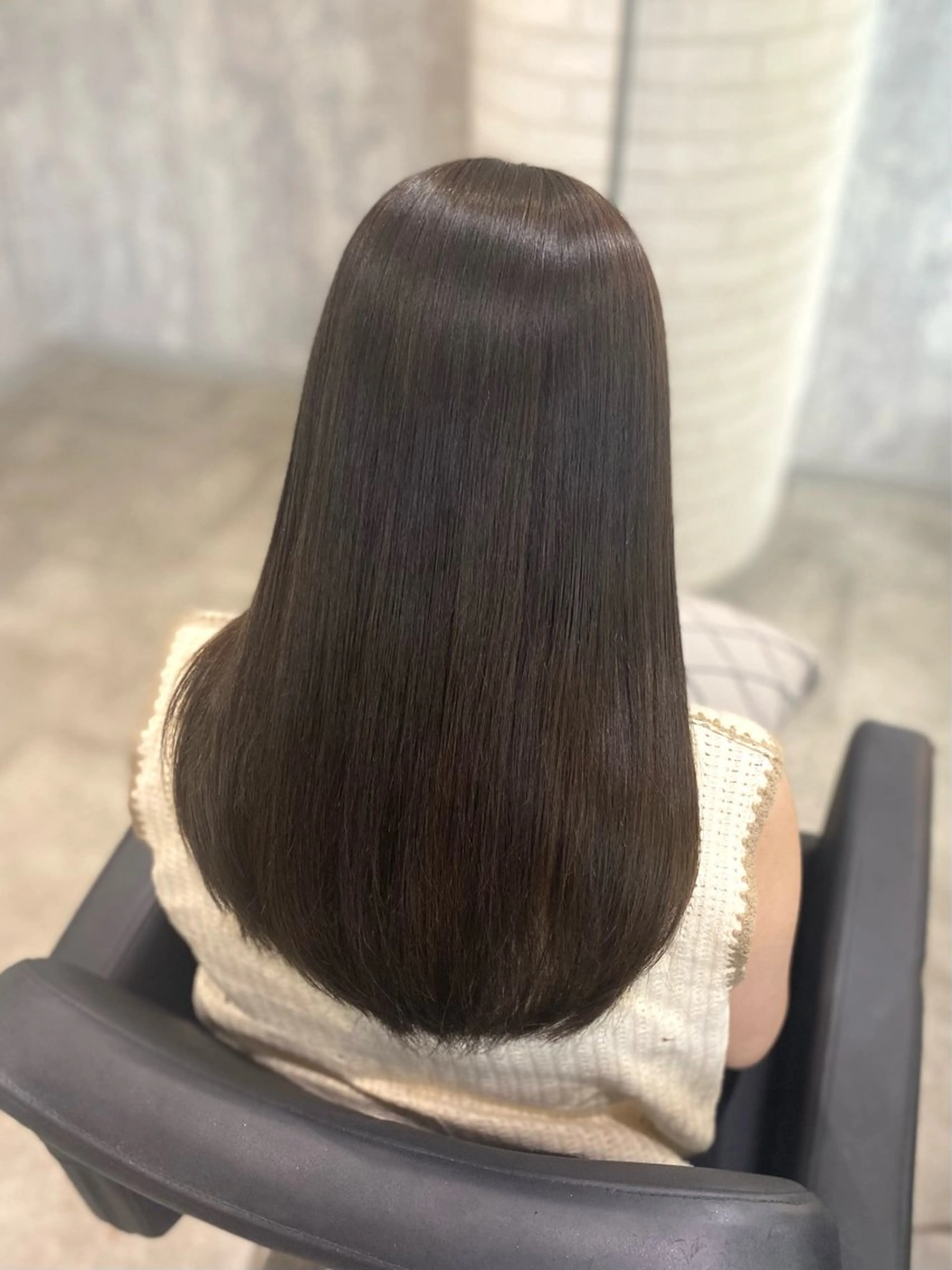 ロング カラー 透明感カラー カット ヘアカラー トリートメント shiori/透明感 /顔周り/髪質改善のヘアスタイル