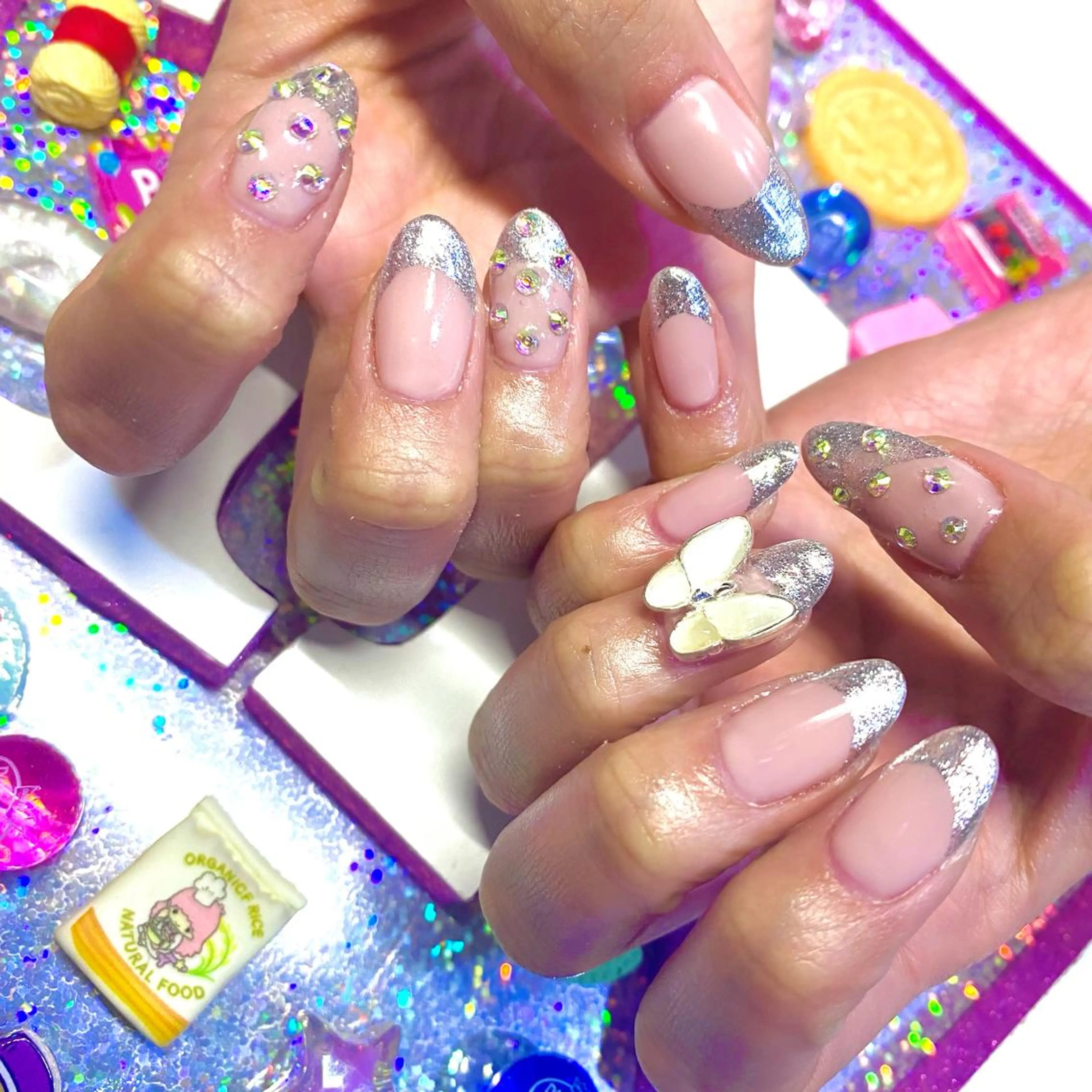 ネイル アートネイル クリアネイル ジェルネイル ニュアンスネイル オフィスネイル 8appy YUKITIN.Bのネイルデザイン