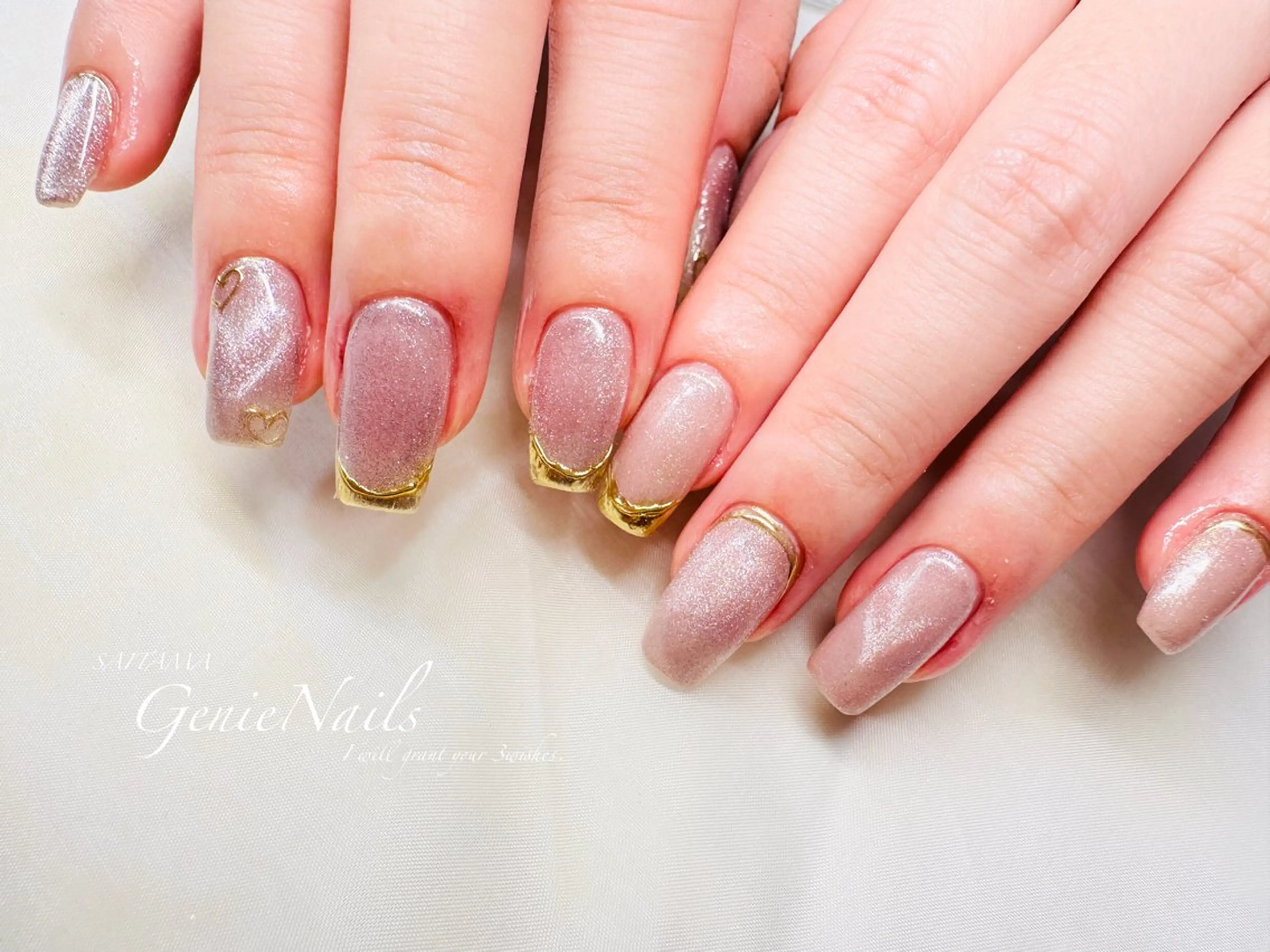 ネイル アートネイル フットネイル 持ち込み 冬ネイル Genie Nailsのネイルデザイン