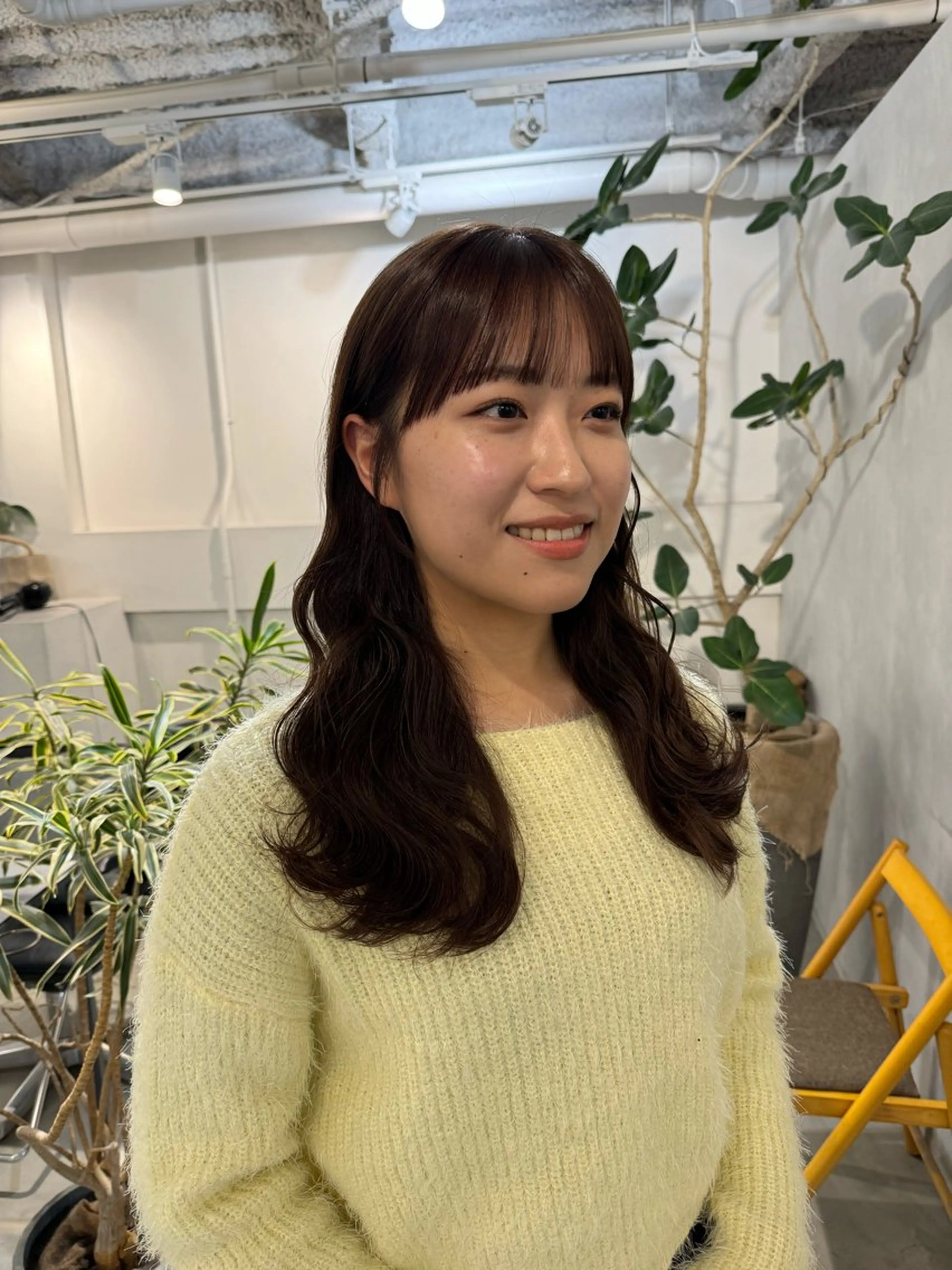 セミロング カット ヘアカラー トリートメント 顔周りcut・ご相談 ＝新宿しずく🇰🇷のヘアスタイル