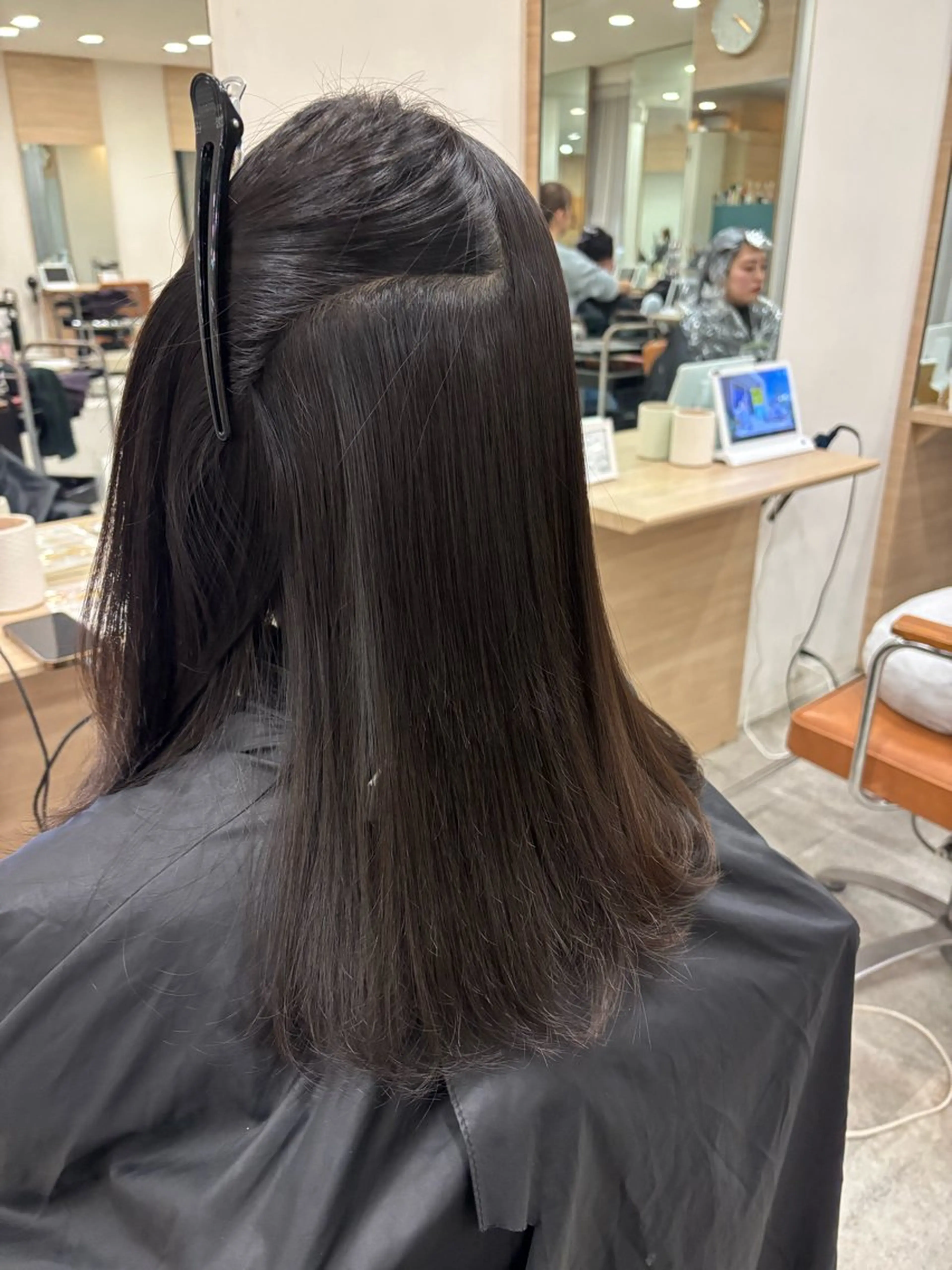 セミロング カット 縮毛矯正 トリートメント アスカ/ 武庫之荘美容室のヘアスタイル