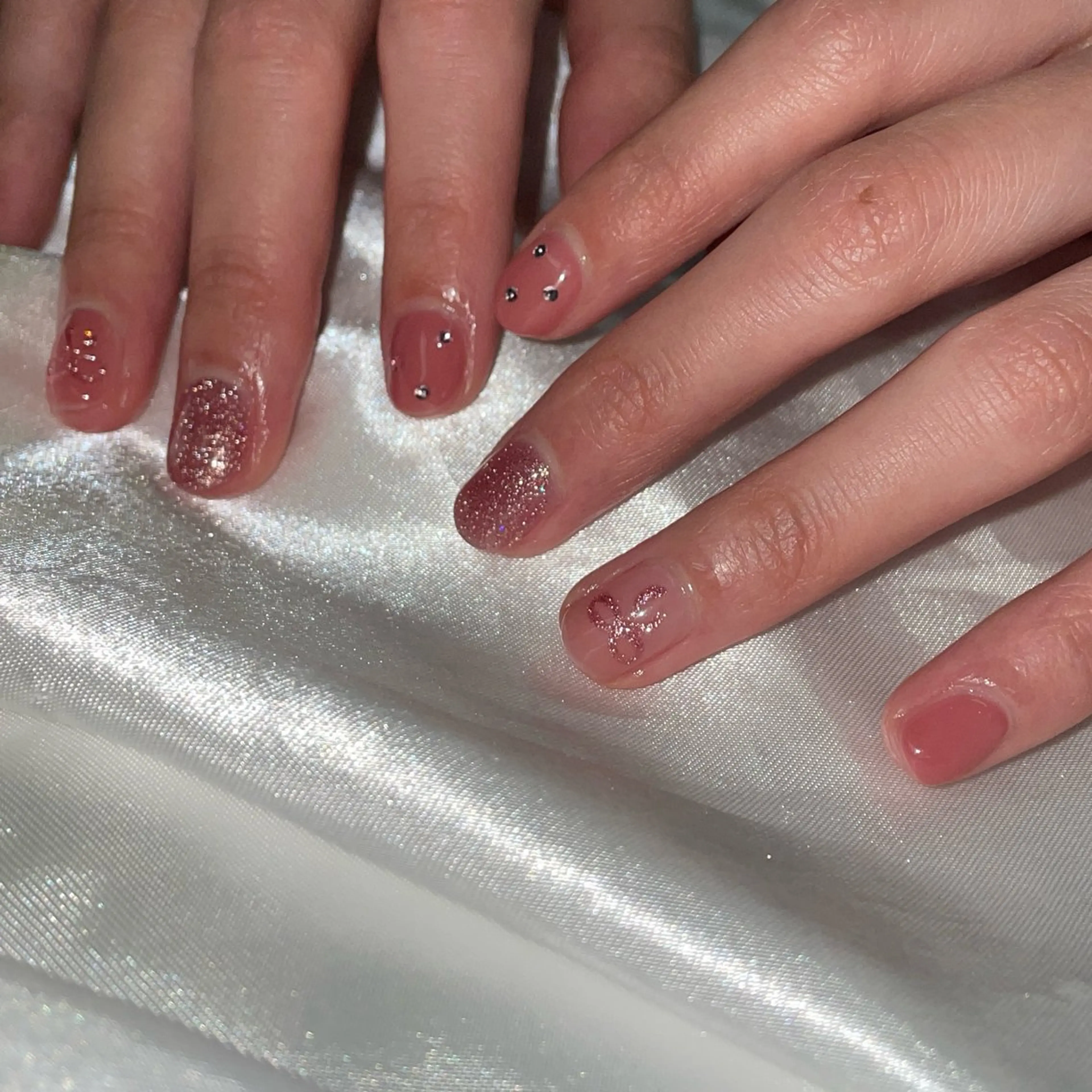 ネイル ピンク ハンドネイル 友井川 綾華のネイルデザイン