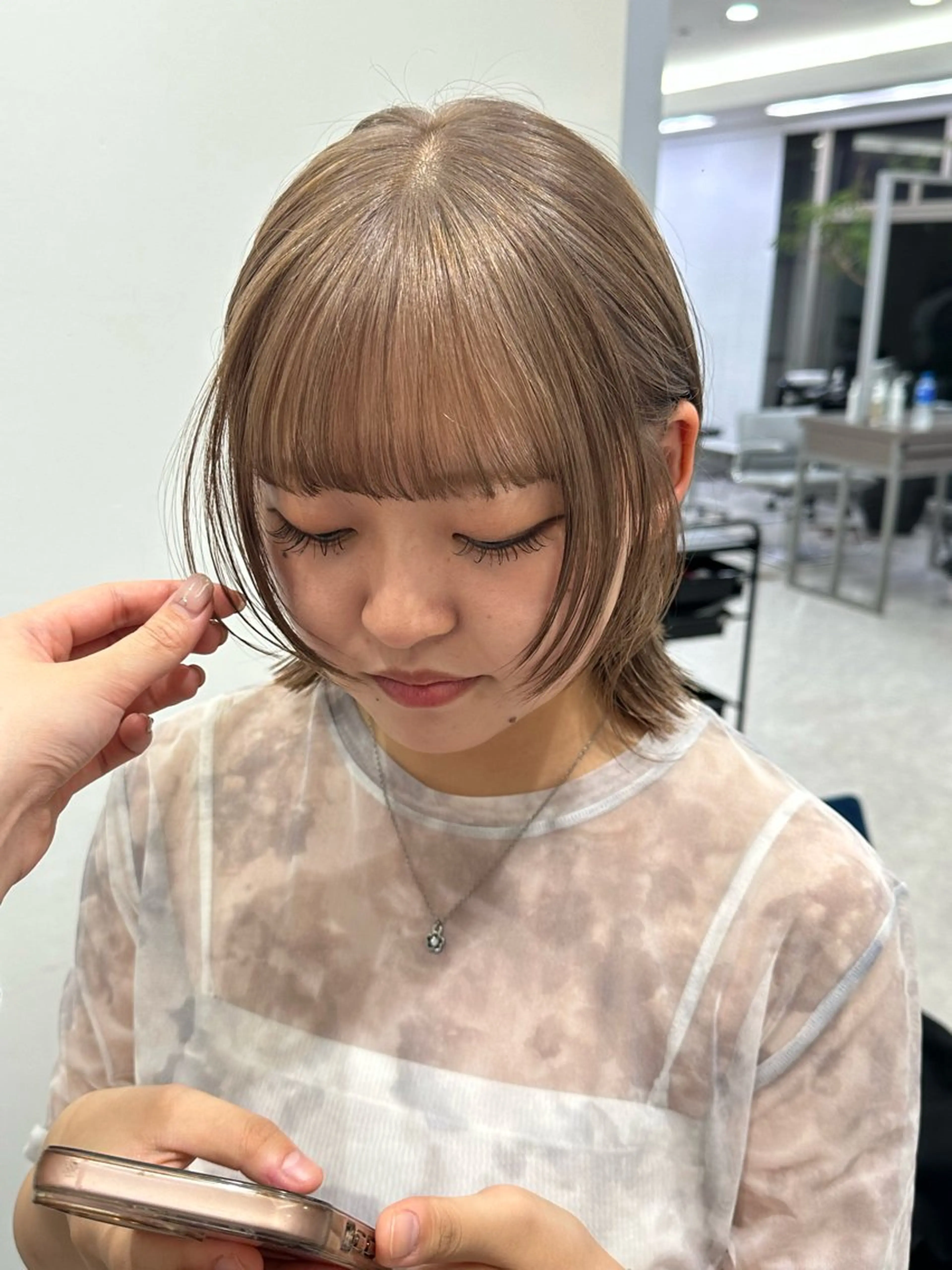 one color ＋ shampoo blow💆🏻‍♀️の写真