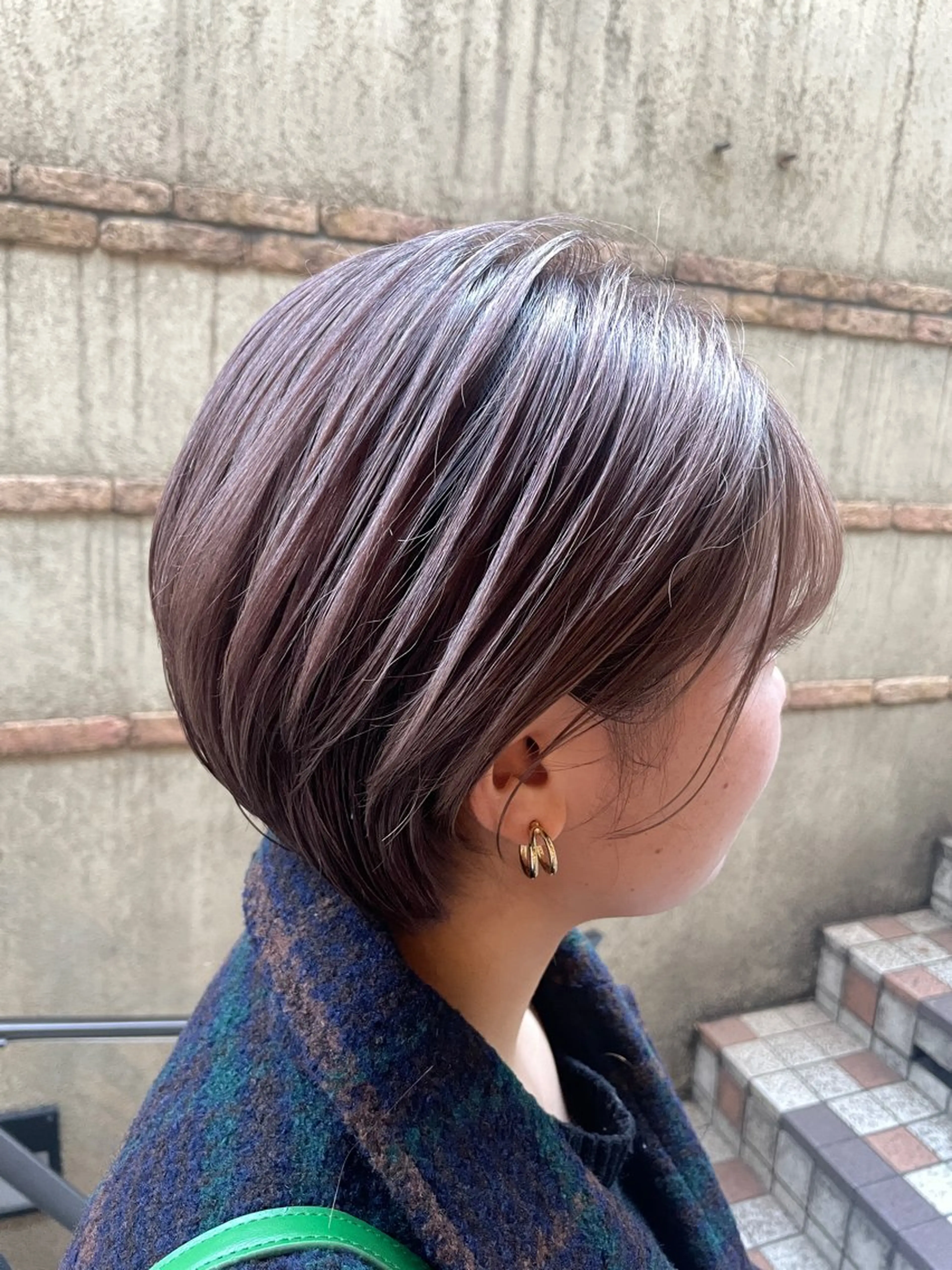 ショート カラー ベージュカラー ピンクカラー ピンクベージュ カット ヘアカラー トリートメント BEBE所属・ご新規様限定 透明感カラーKANAのヘアスタイル