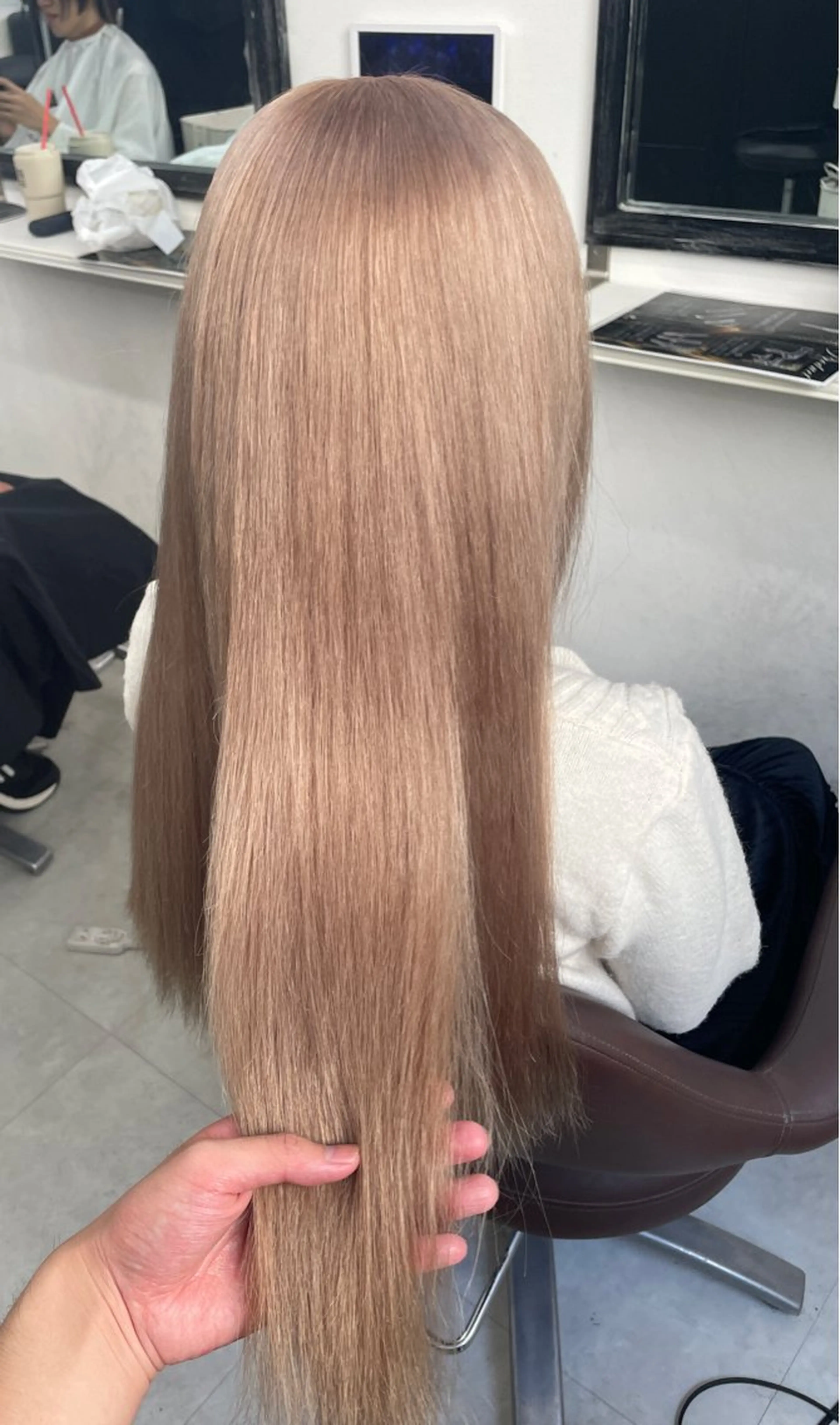 ロング ヘアカラー トリートメント 田中 翔覇のヘアスタイル