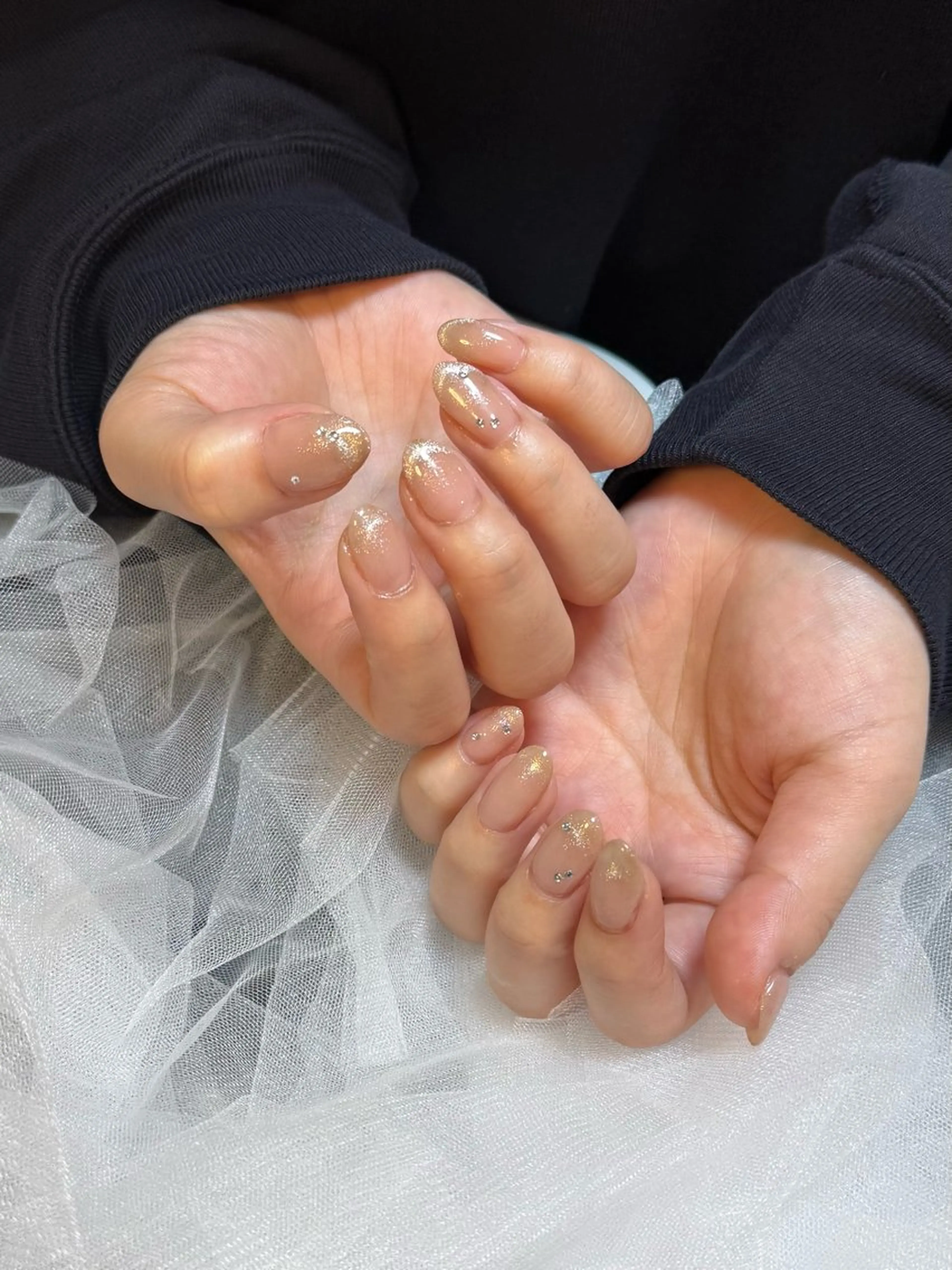 ネイル グラデーション マグネットネイル ワンカラーネイル Stella不動前 maiのネイルデザイン